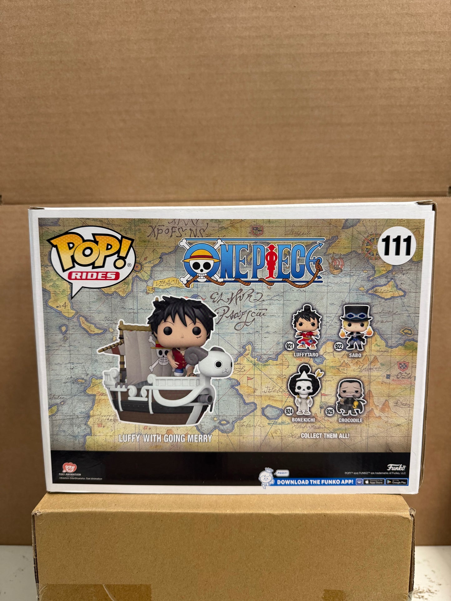 Funko Pop! Rides Anime One Piece Luffy With Going Merry #111 2022 Fall Convention Exclusive
