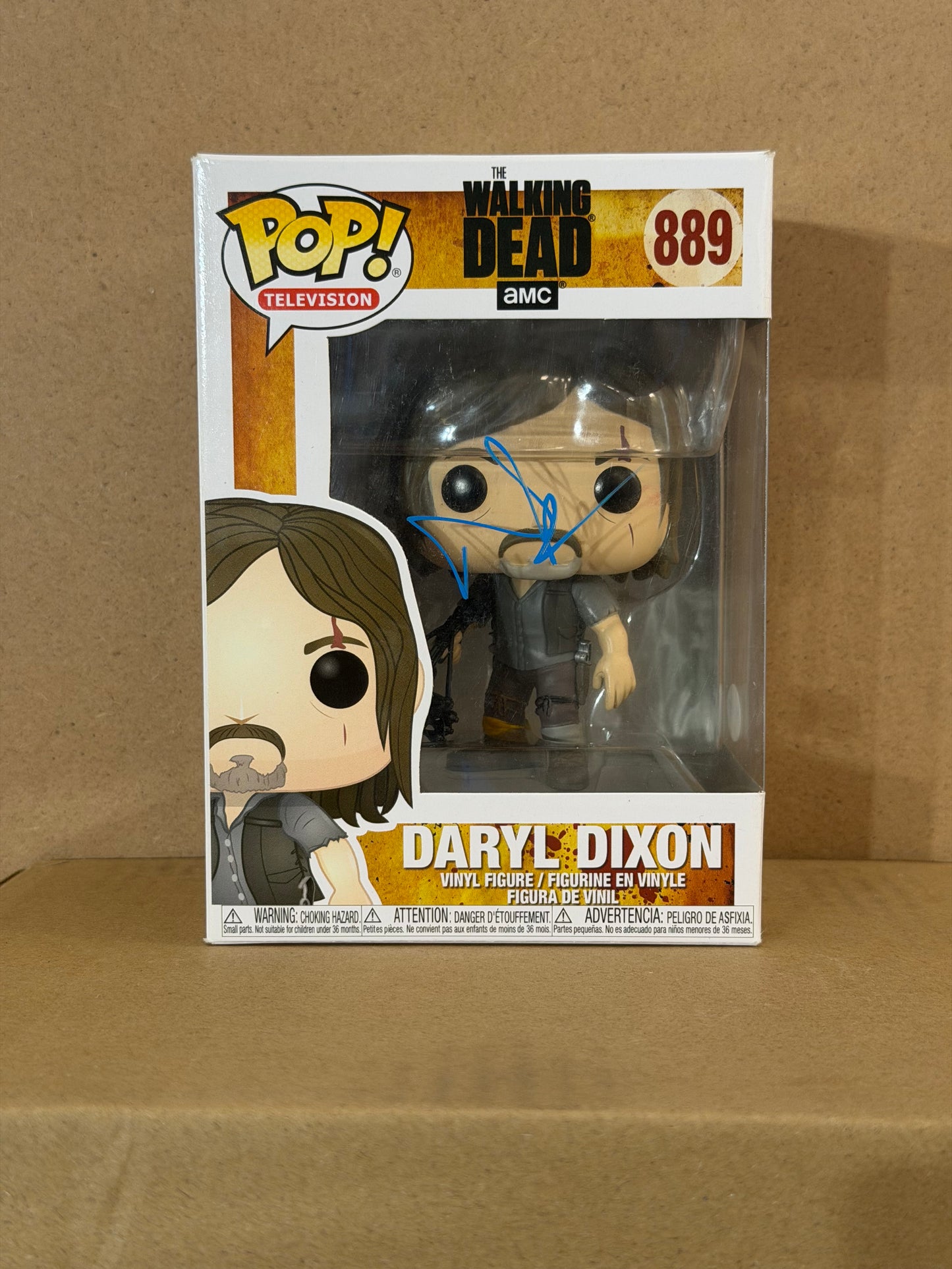 Funko Pop! Television The Walking Dead Daryl Dixon Signed Norman Reedus COA #889
