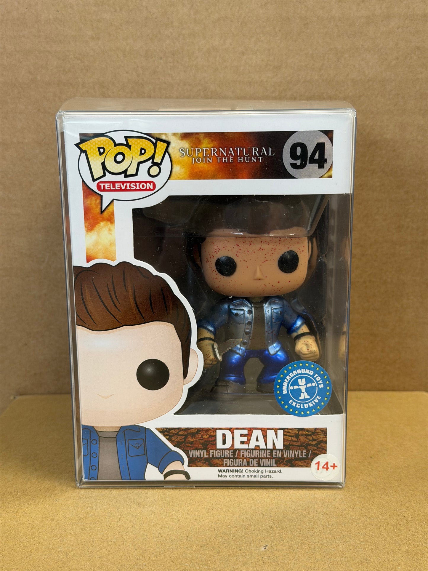 Funko Pop! Television Supernatural Dean #94 Bloody Metallic Underground Toys