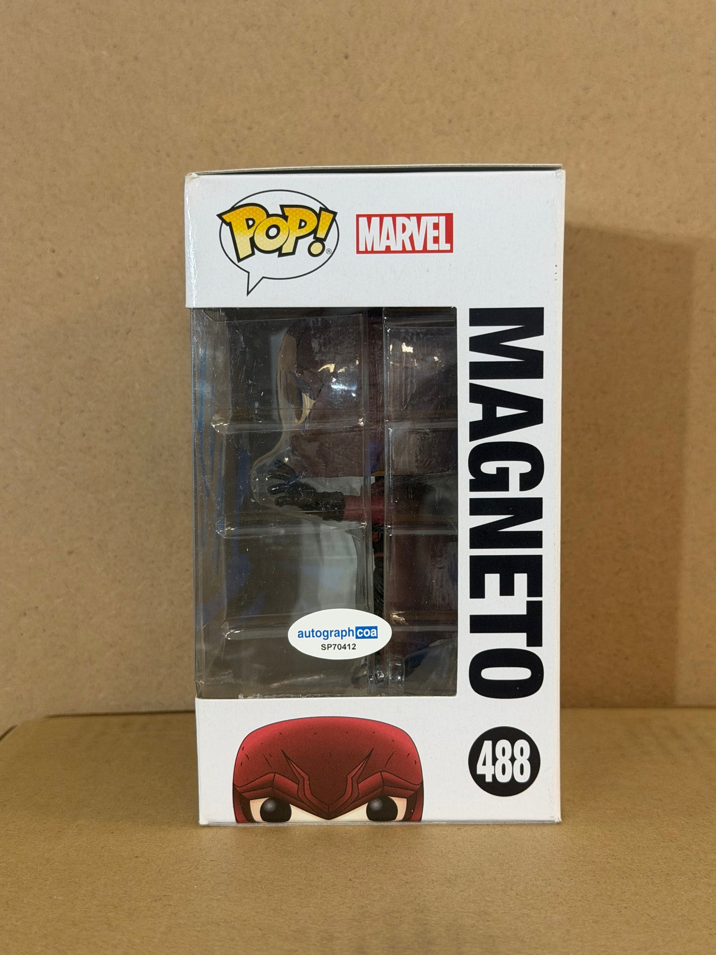 Funko Pop! Marvel X-Men Magneto Signed Michael Fassbender COA #488