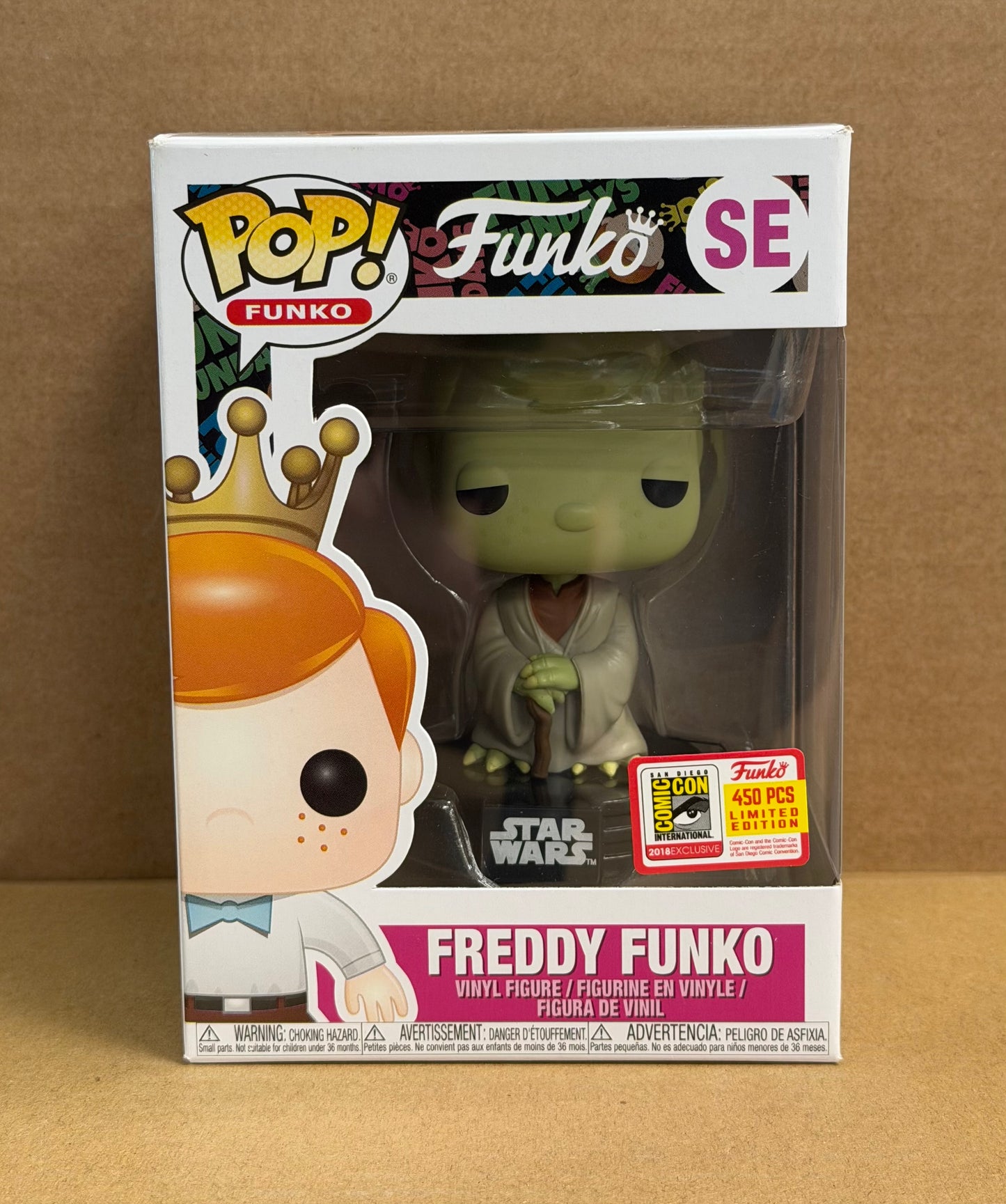 Funko Pop! Freddy Funko As Yoda LE 450Pcs 2018 SDCC Exclusive Grail