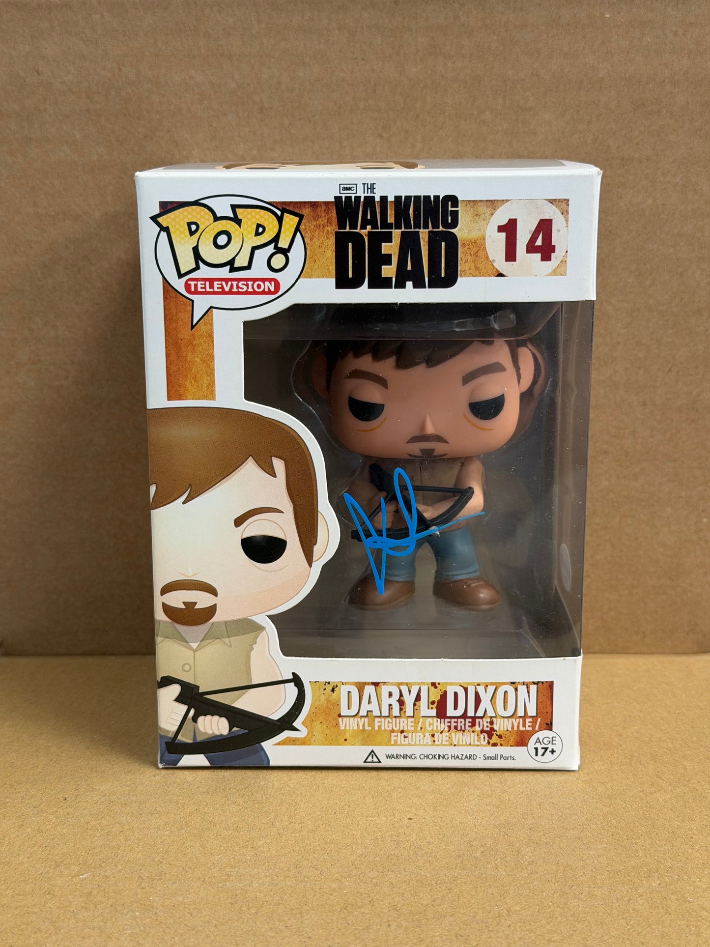Funko Pop! Television The Walking Dead Daryl Dixon Signed Norman Reedus COA #14
