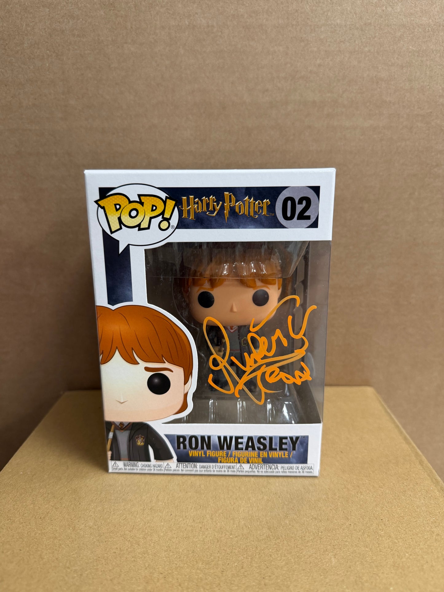 Funko Pop! Harry Potter Ron Weasley Signed Rupert Grint #02 WS COA #4