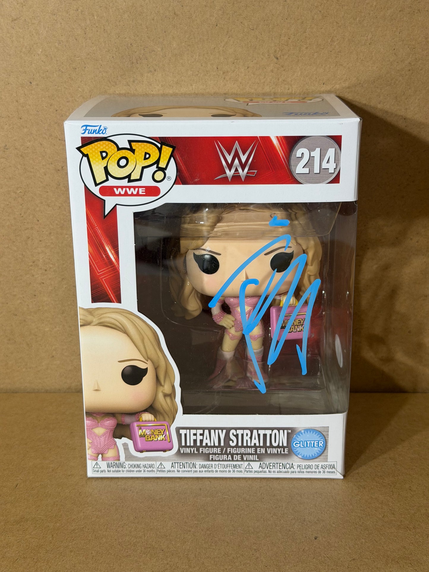 Funko Pop! WWE Tiffany Stratton Signed COA #214 Free Protector