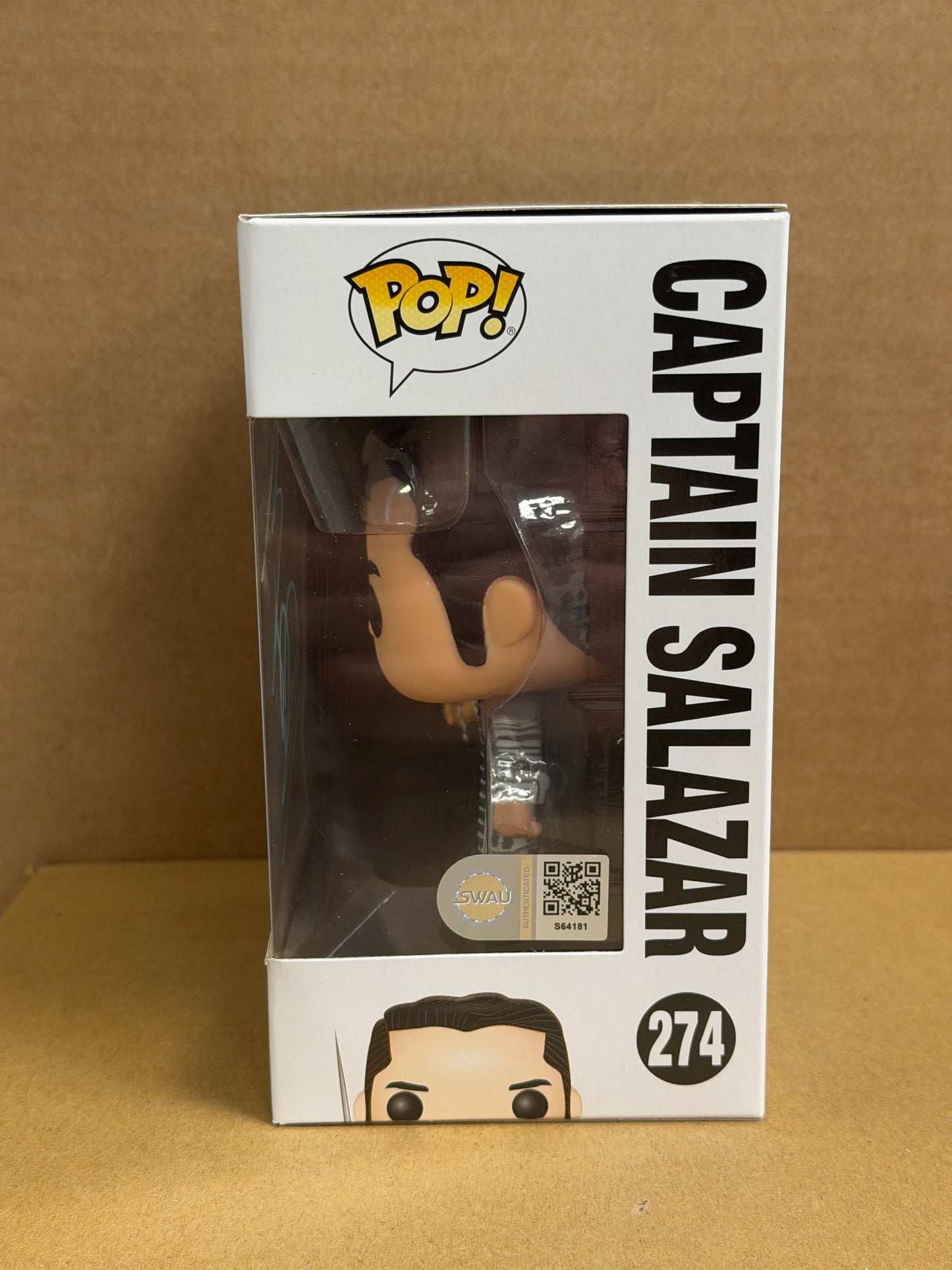 Funko Pop! Movies Pirates Of The Caribbean Captain Salazar Signed Javier Bardem COA #274 WS