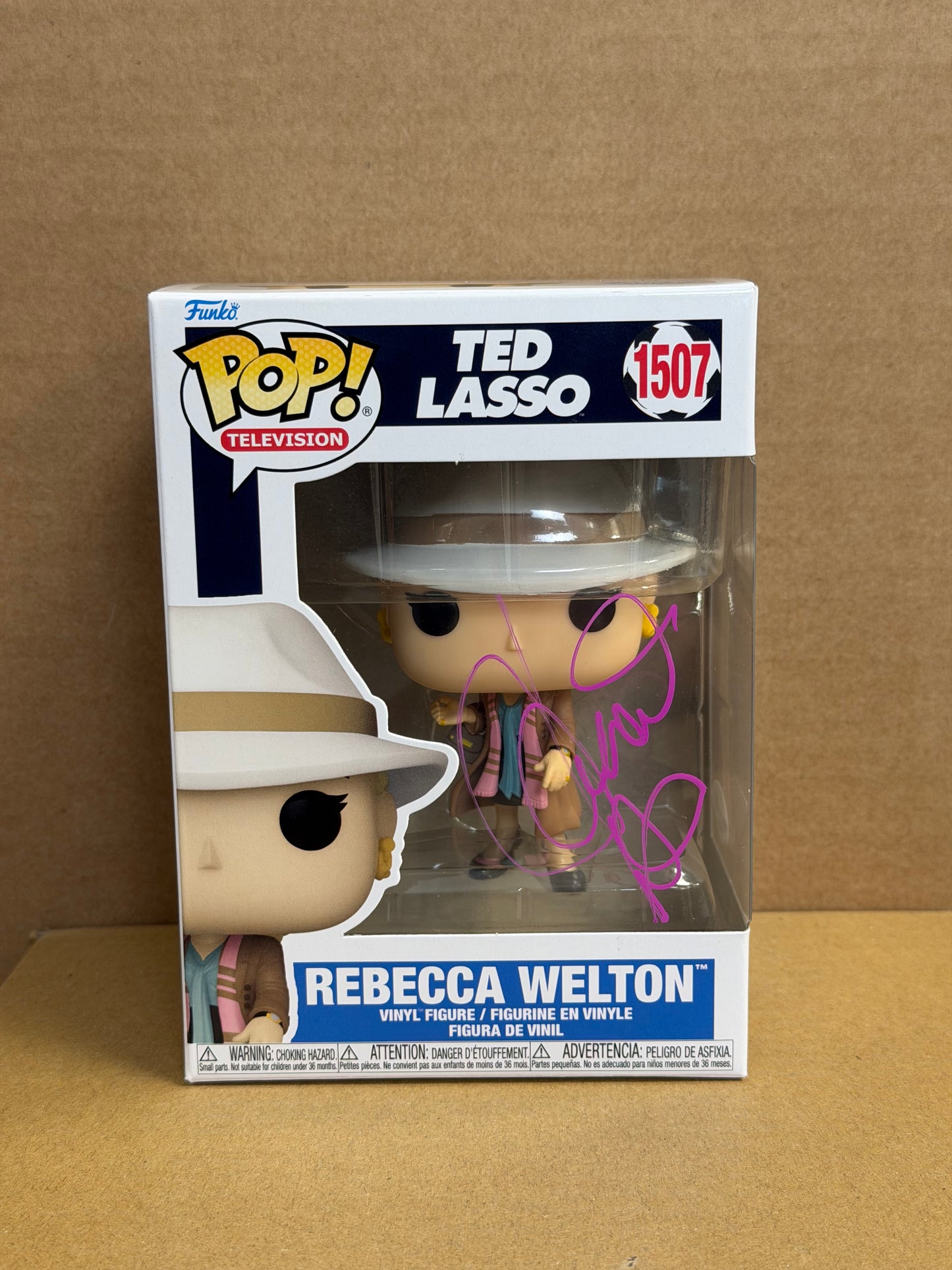 Funko Pop! Television Ted Lasso Rebecca Welton Signed Hannah Waddingham COA #1507 WS