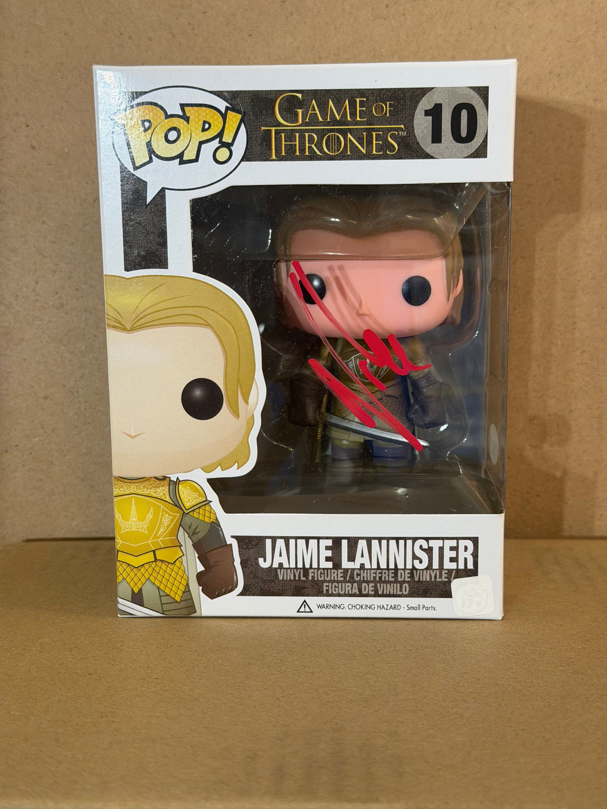 Funko Pop! Television Game Of Thrones Jaime Lannister Signed Nikolaj Coster #10