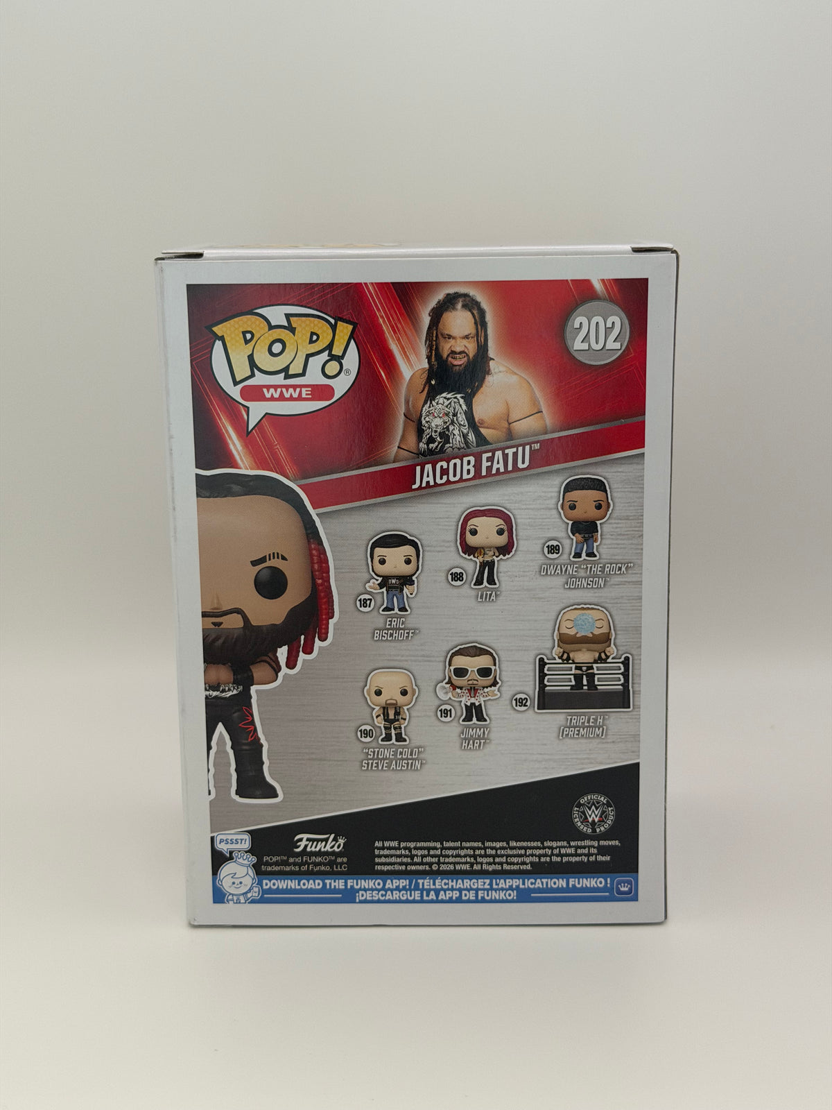 Funko Pop! WWE Jacob Fatu Signed The Samoan Werewolf COA #202