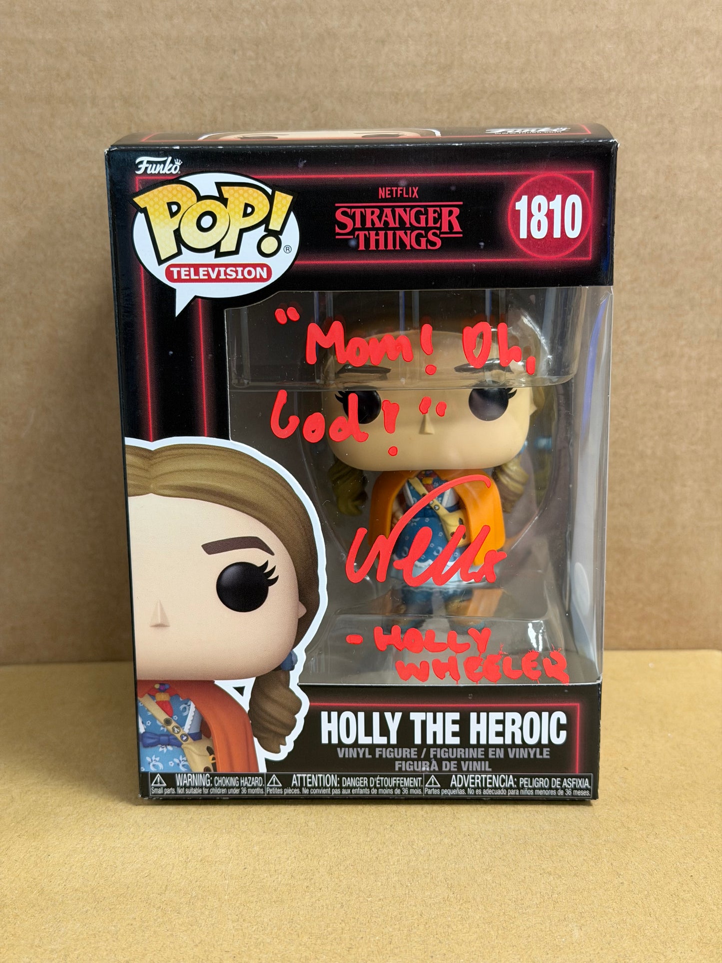 Funko Pop! Television Stranger Things Holly The Heroic Signed Nell Fisher COA #1810