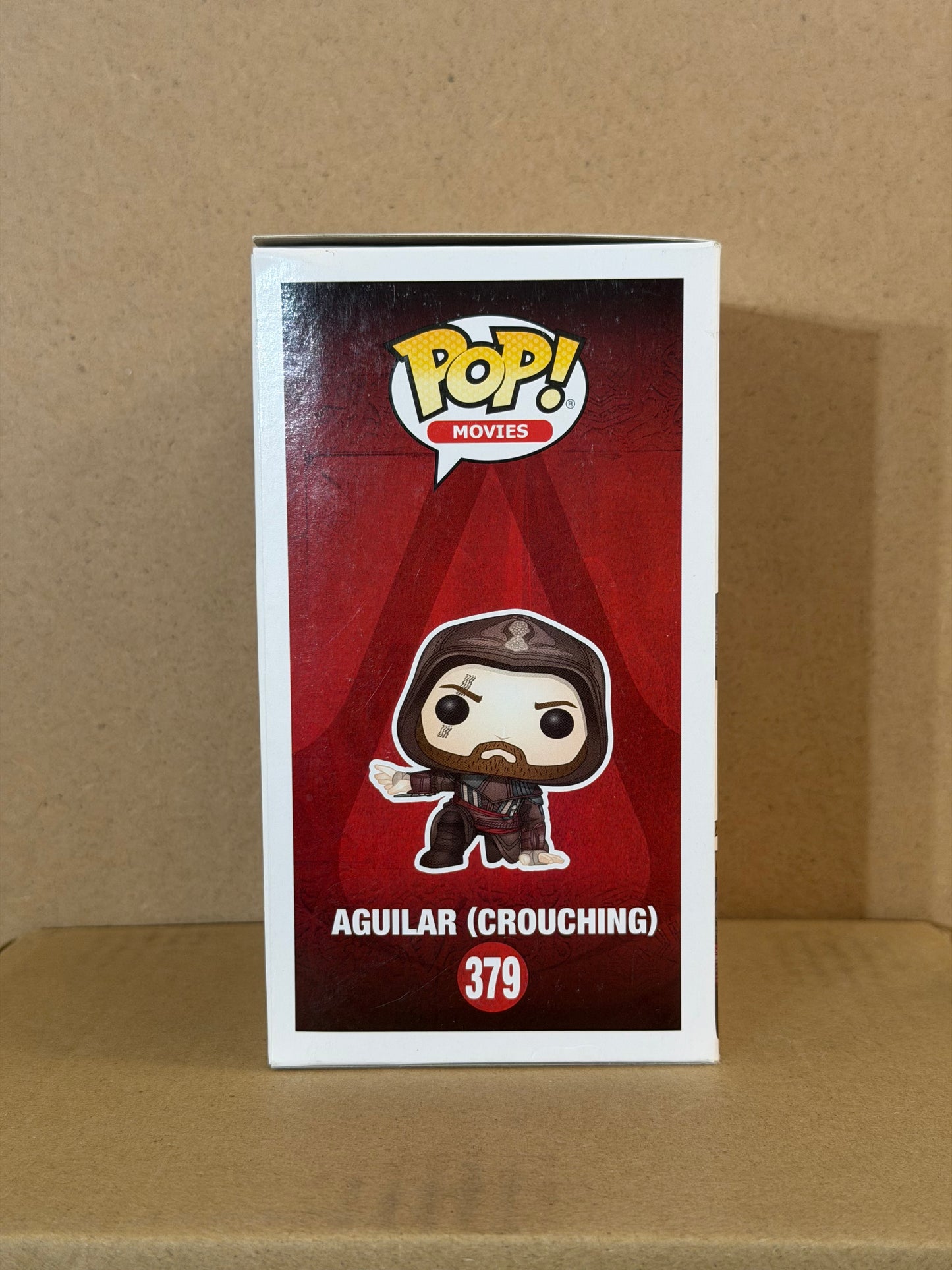 Funko Pop! Movies Assasins Creed Aguilar Signed Michael Fassbender COA #379