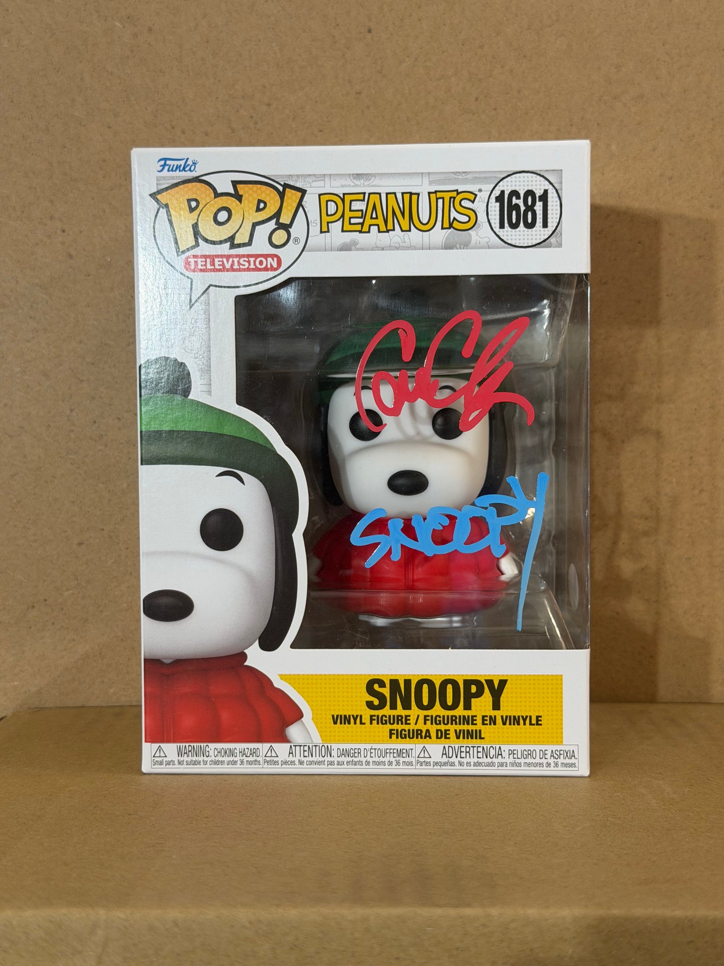 Funko Pop! Television Snoopy Signed Cam Clarke COA #1681