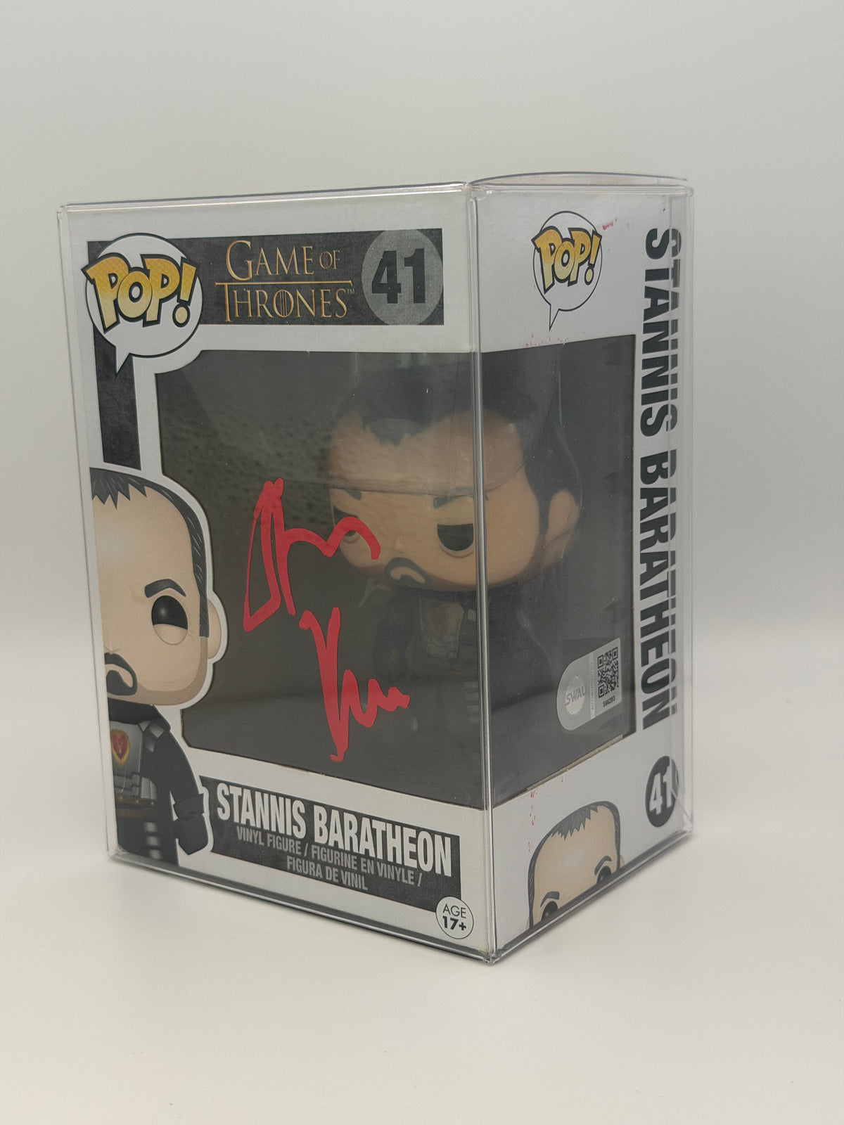 Funko Pop! Television Game Of Thrones Stannis Baratheon Signed Stephen Dillane SWAU #41