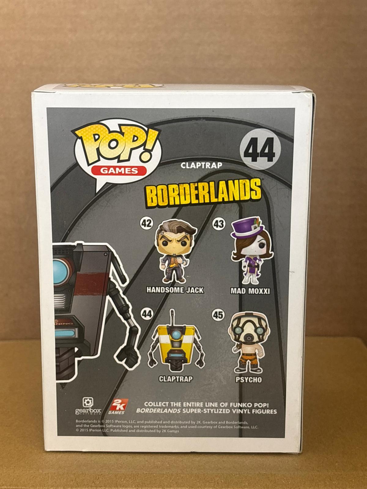 Funko Pop! Games Borderlands Claptrap #44 Gold GameStop Exclusive