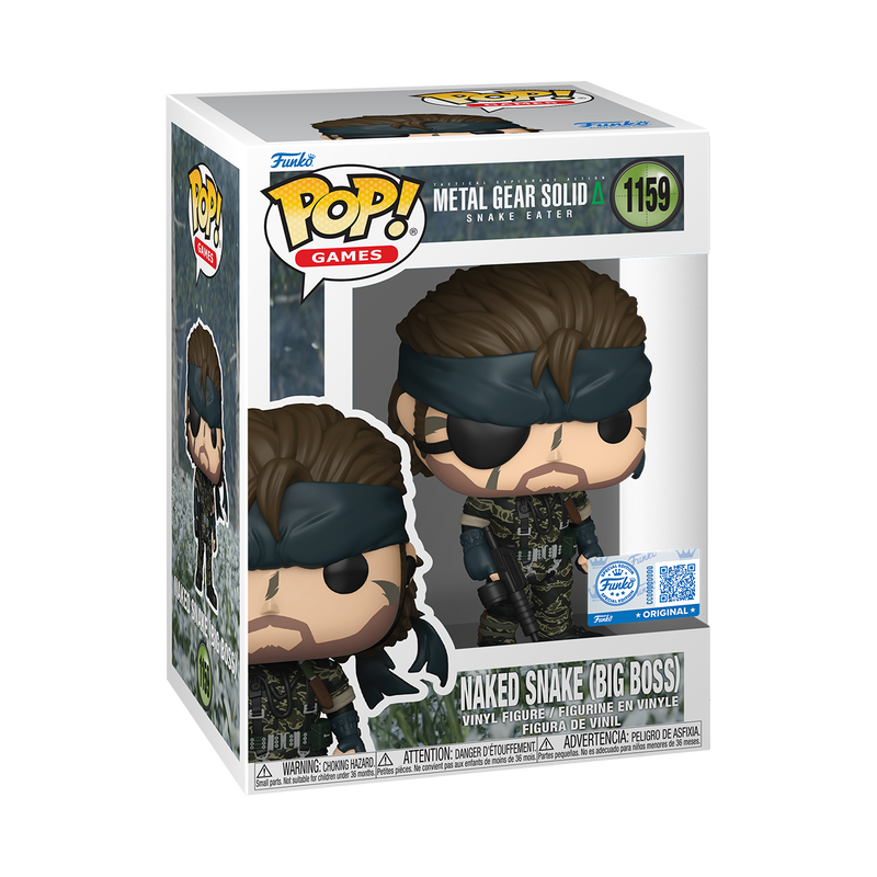Funko Pop! Games Metal Gear Solid Naked Snake (Big Boss) #1159 Exclusive