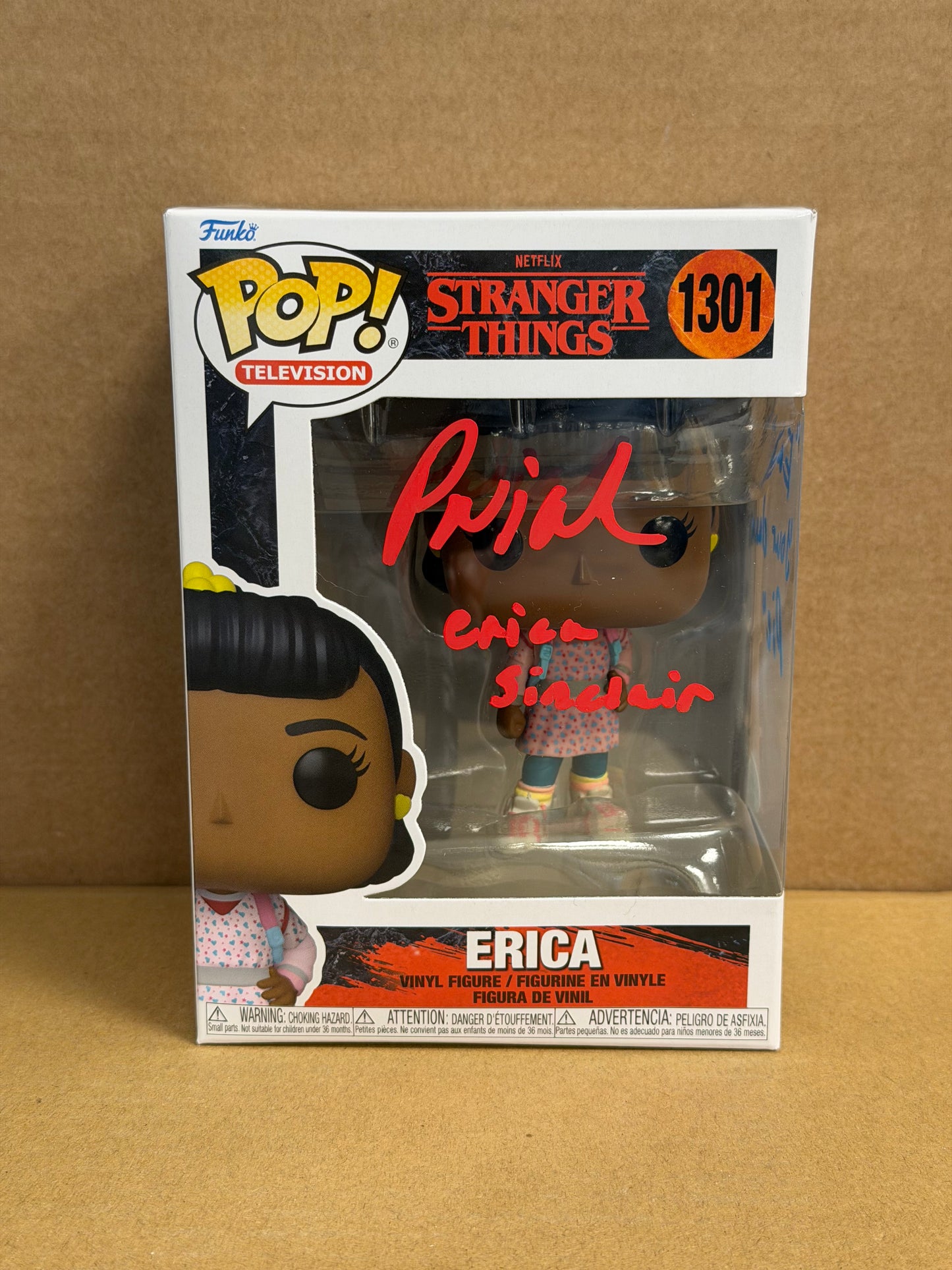 Funko Pop! Television Stranger Things Erica Sinclair Signed Priah Ferguson COA #1301