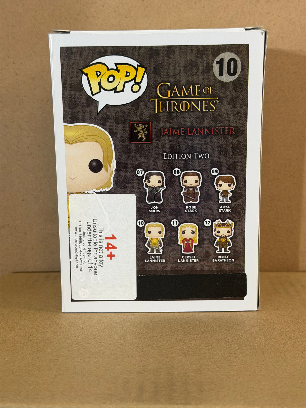 Funko Pop! Television Game Of Thrones Jaime Lannister Signed Nikolaj Coster #10