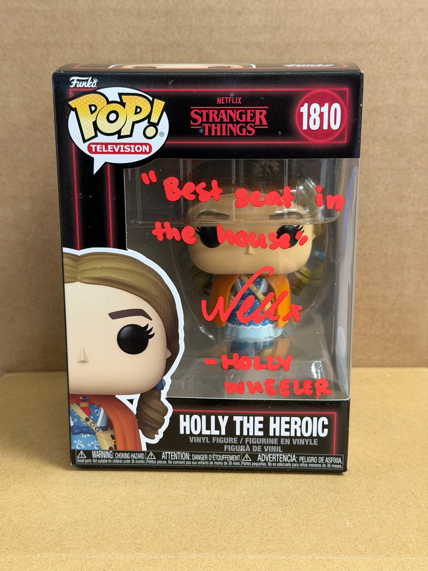 Funko Pop! Television Stranger Things Holly The Heroic Signed Nell Fisher COA #1810