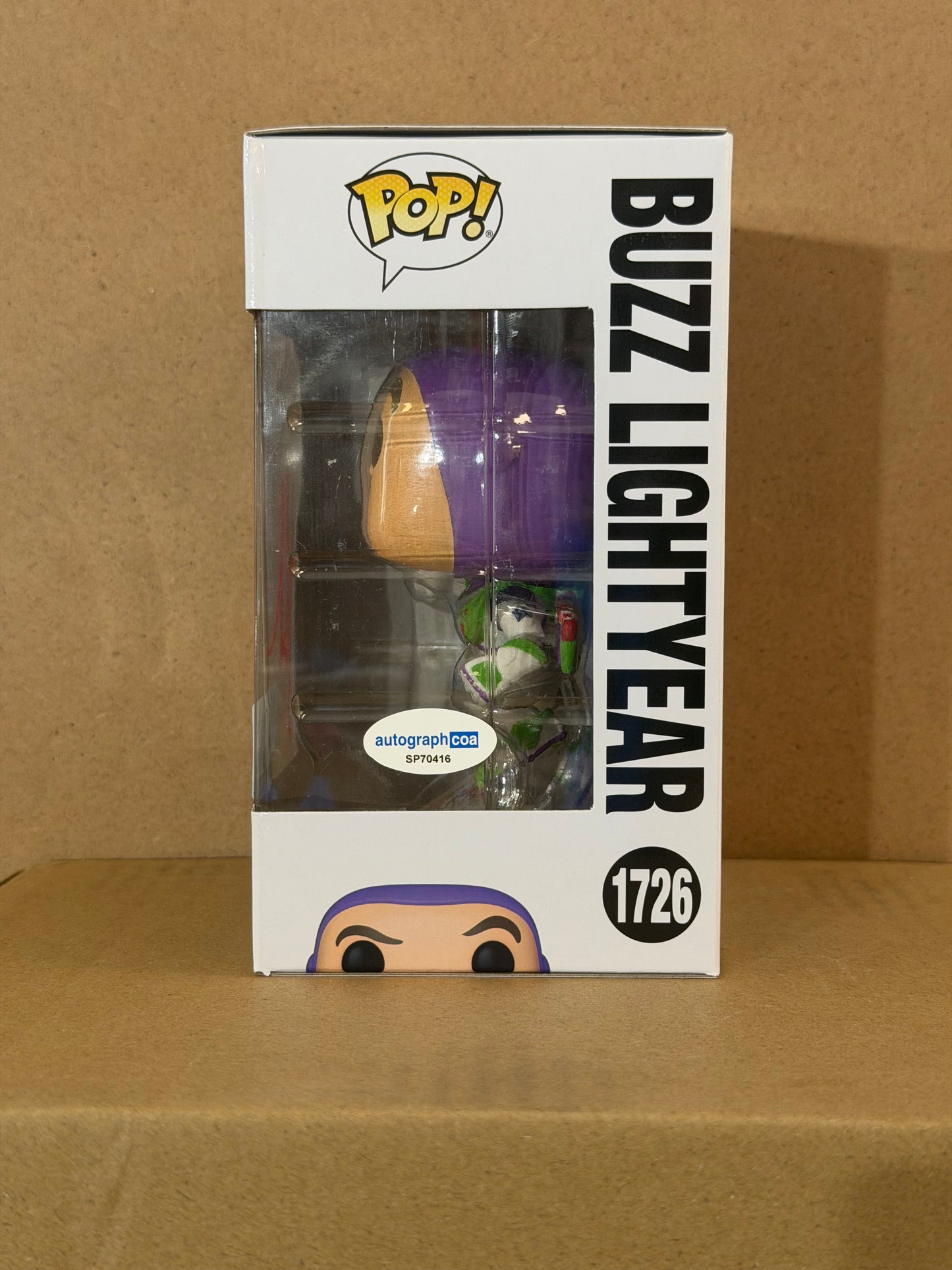 Funko Pop! Disney Toy Story 5 Buzz Lightyear Signed Tim Allen COA #1726