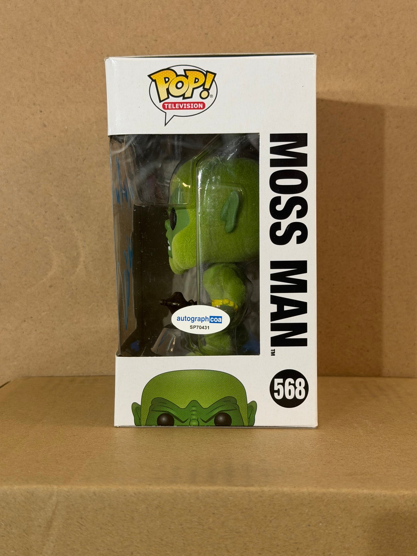 Funko Pop! Movies Masters Of The Universe Moss Man Signed Stephen Adentan COA #568
