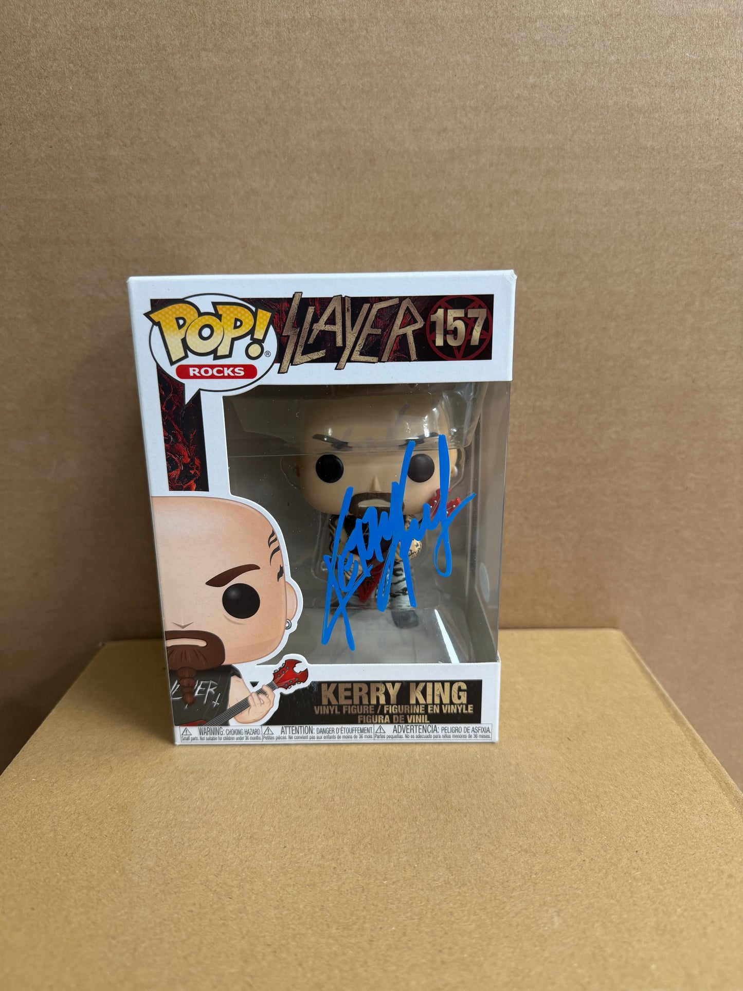 Funko Pop! Rocks Kerry King Signed #157 COA WS