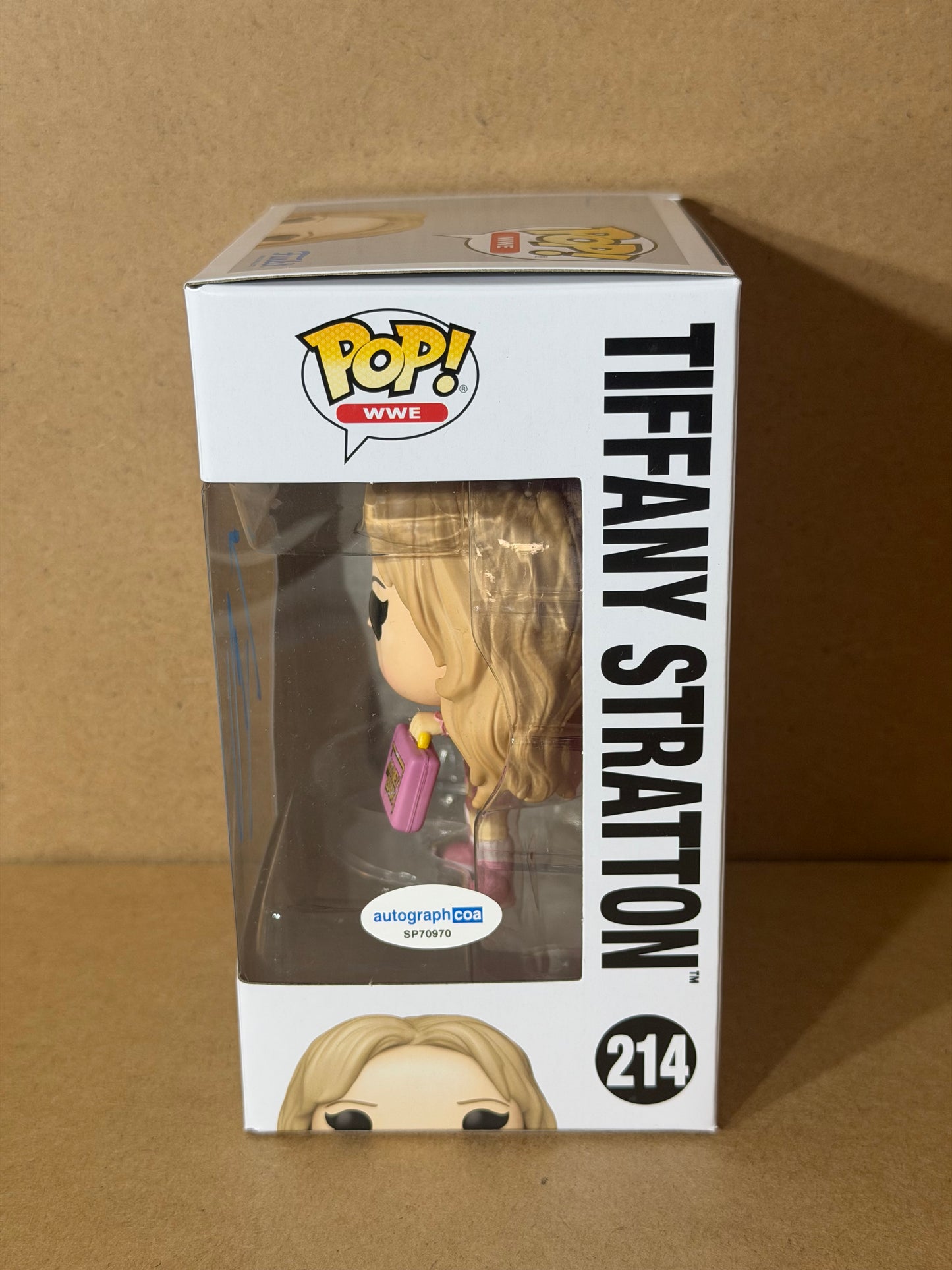 Funko Pop! WWE Tiffany Stratton Signed COA #214 Free Protector