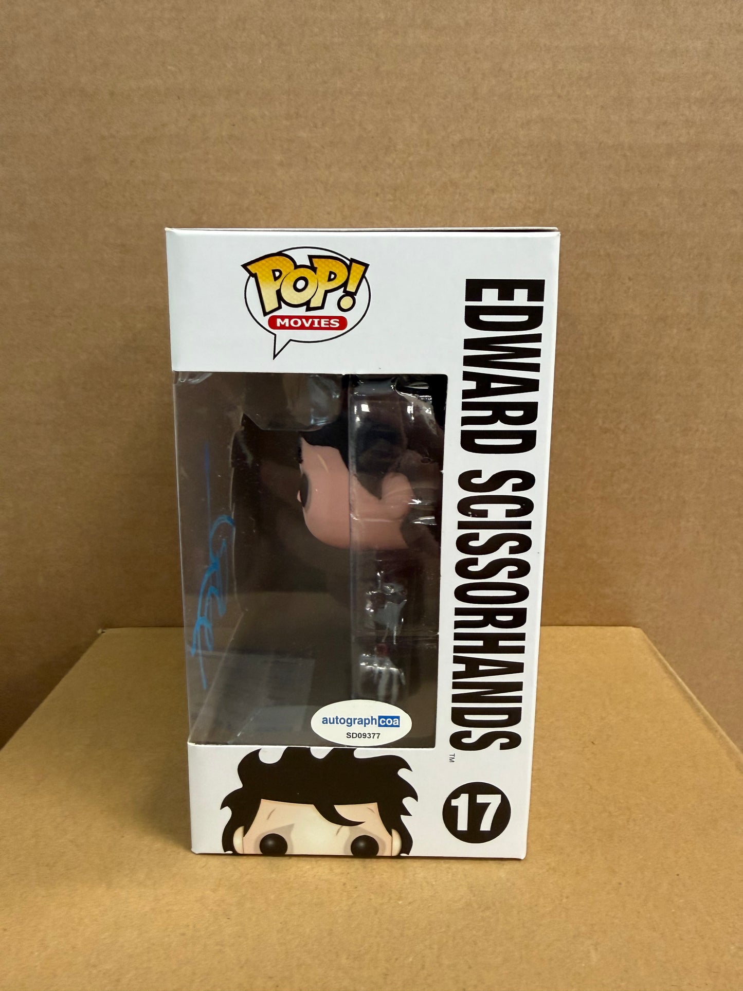 Funko Pop! Movies Edward Scissorhands Signed Johnny Depp COA #17 WS