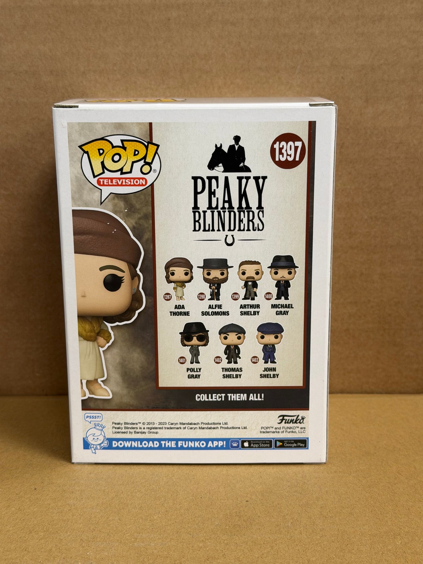 Funko Pop! Television Peaky Blinders Ada Thorne Signed Sophie Rundle COA #1397 BOX DAMAGE