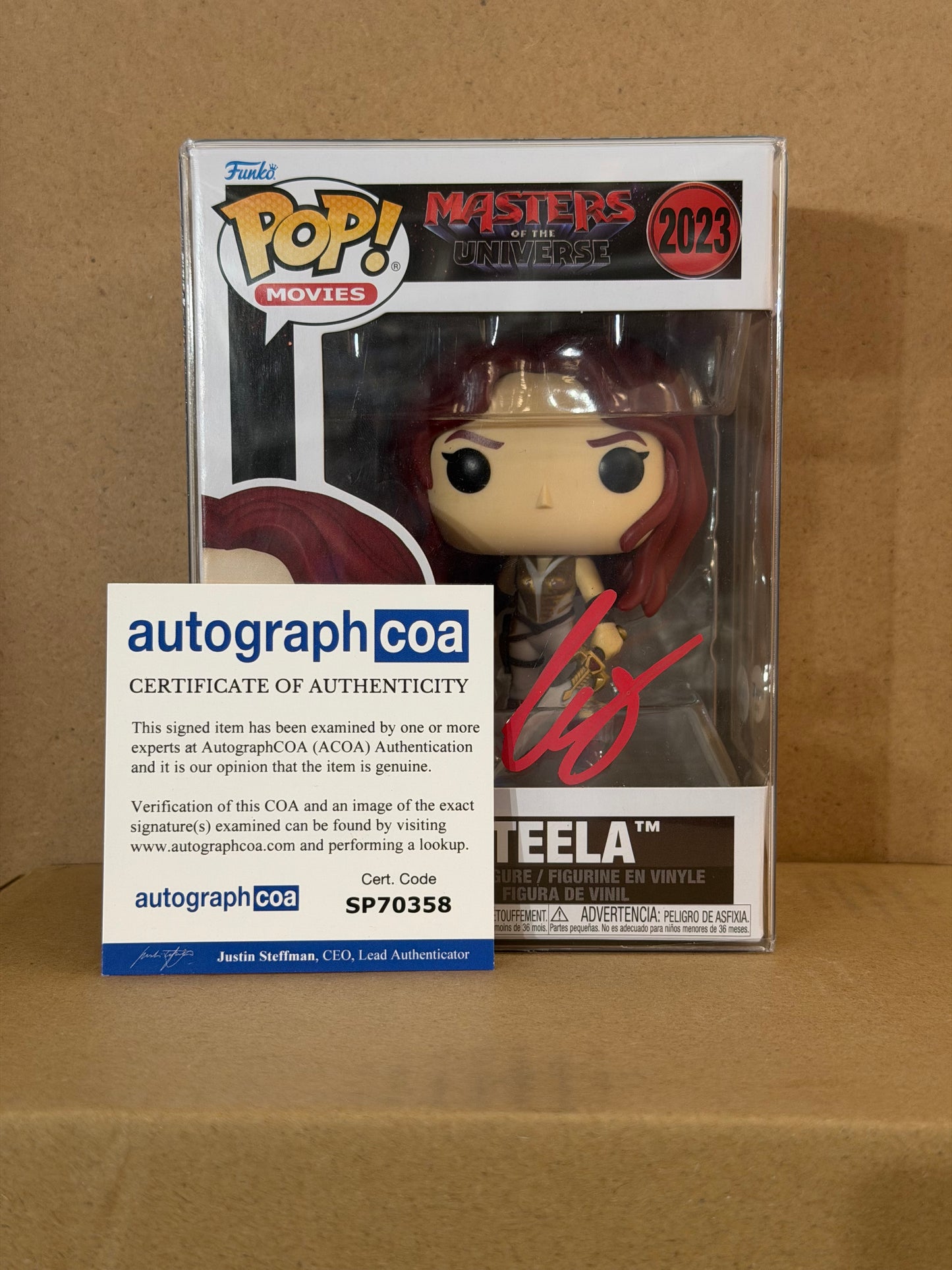 Funko Pop! Movies Masters Of The Universe Teela Signed Camilla Mendez COA #2023