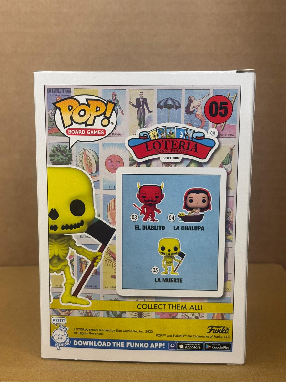 Funko Pop! Games Loteria La Muerte #05 Entertainment Earth Exclusive Glow