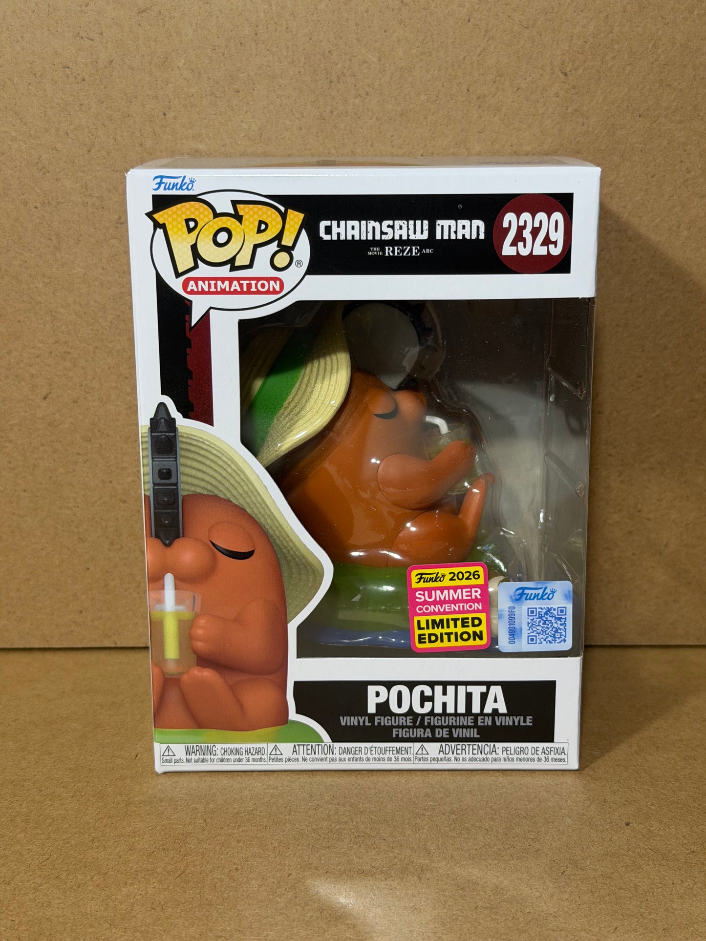 Funko Pop! Anime Chainsaw Man Pochita #2329 2026 SDCC Exclusive