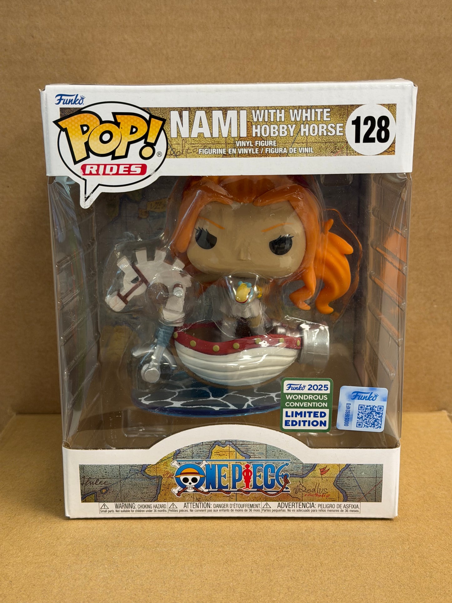Funko Pop! Rides Anime One Piece Nami With White Hobby Horse #128 2025 Convention