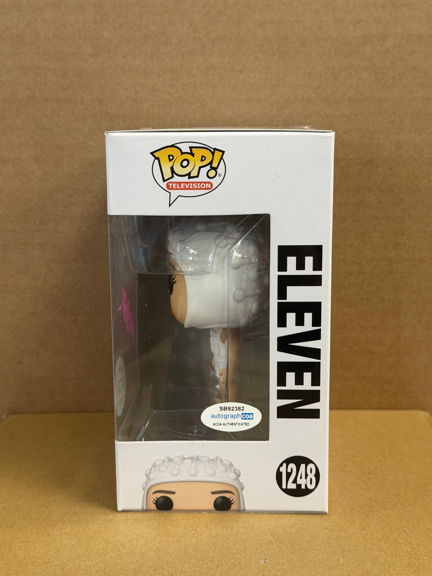 Funko Pop! Television Stranger Things Eleven Signed Millie Bobby Brown #1248