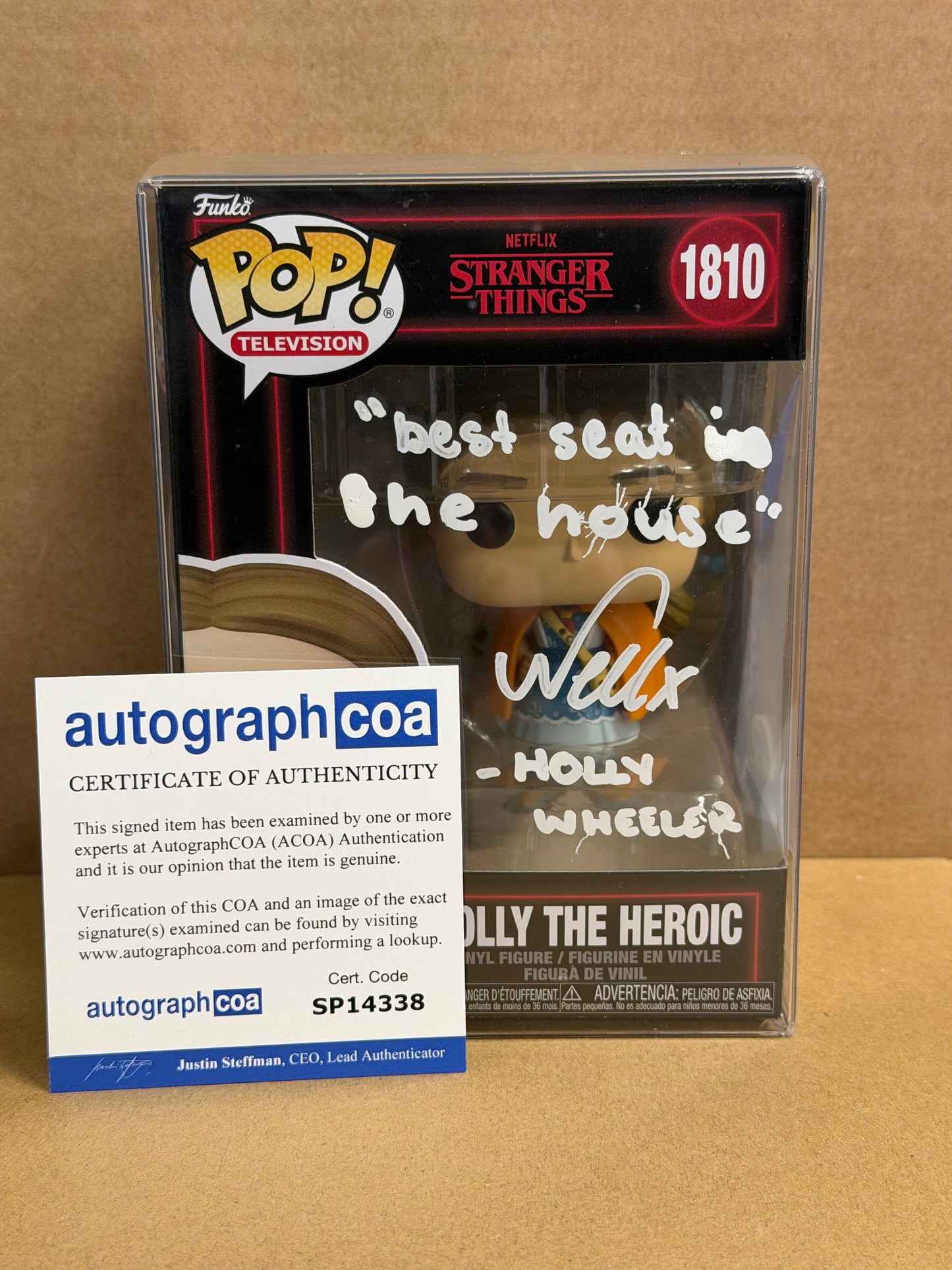 Funko Pop! Television Stranger Things Holly The Heroic Signed Nell Fisher COA #1810