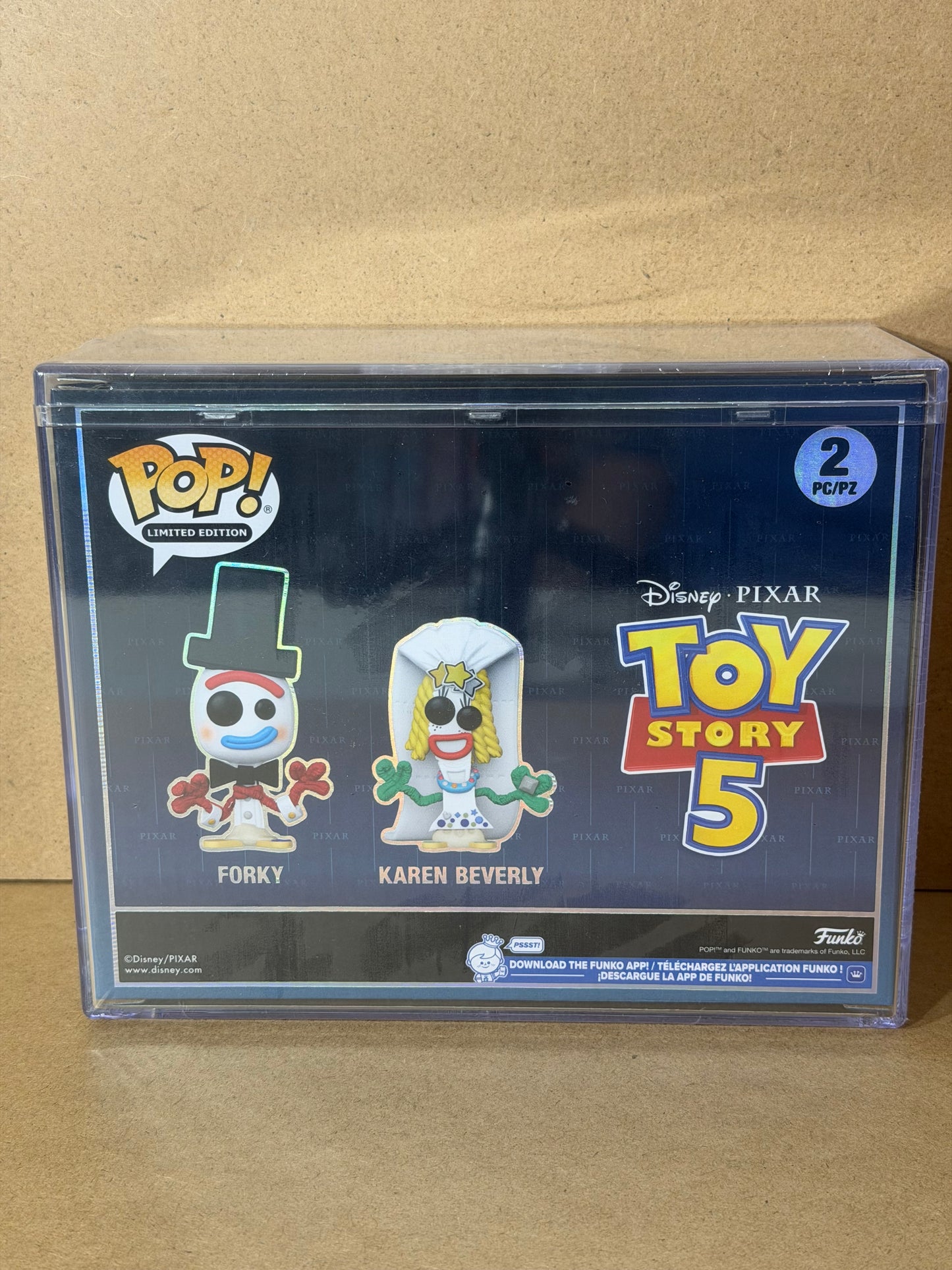 Funko Pop! Disney Toy Story 5 Forky & Karen Beverly 2 Pack 2026 SDCC 3500pcs LE
