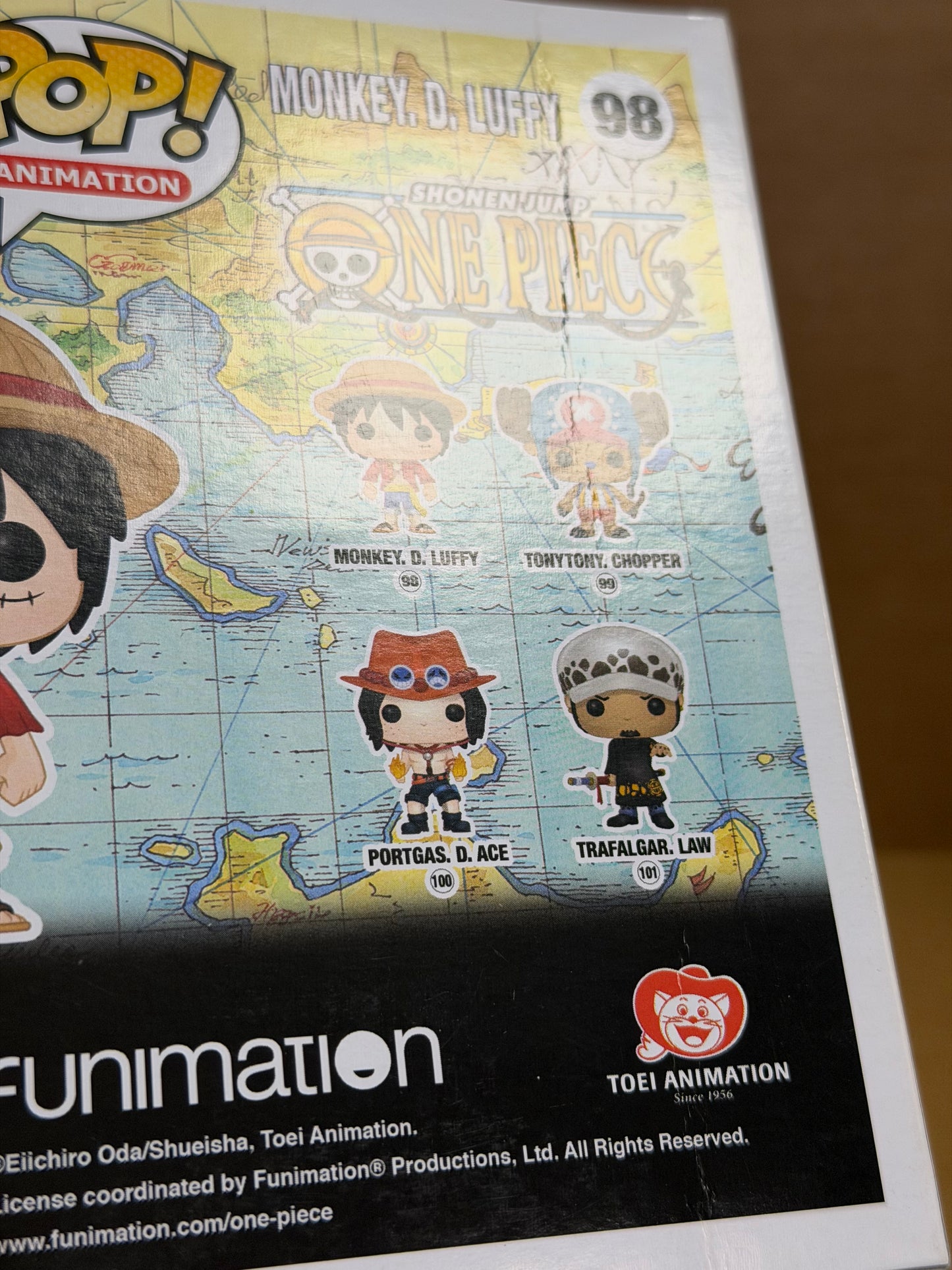 Funko Pop! Anime One Piece Monkey D Luffy OG JJL160309 #98 Free Magnetic Stack