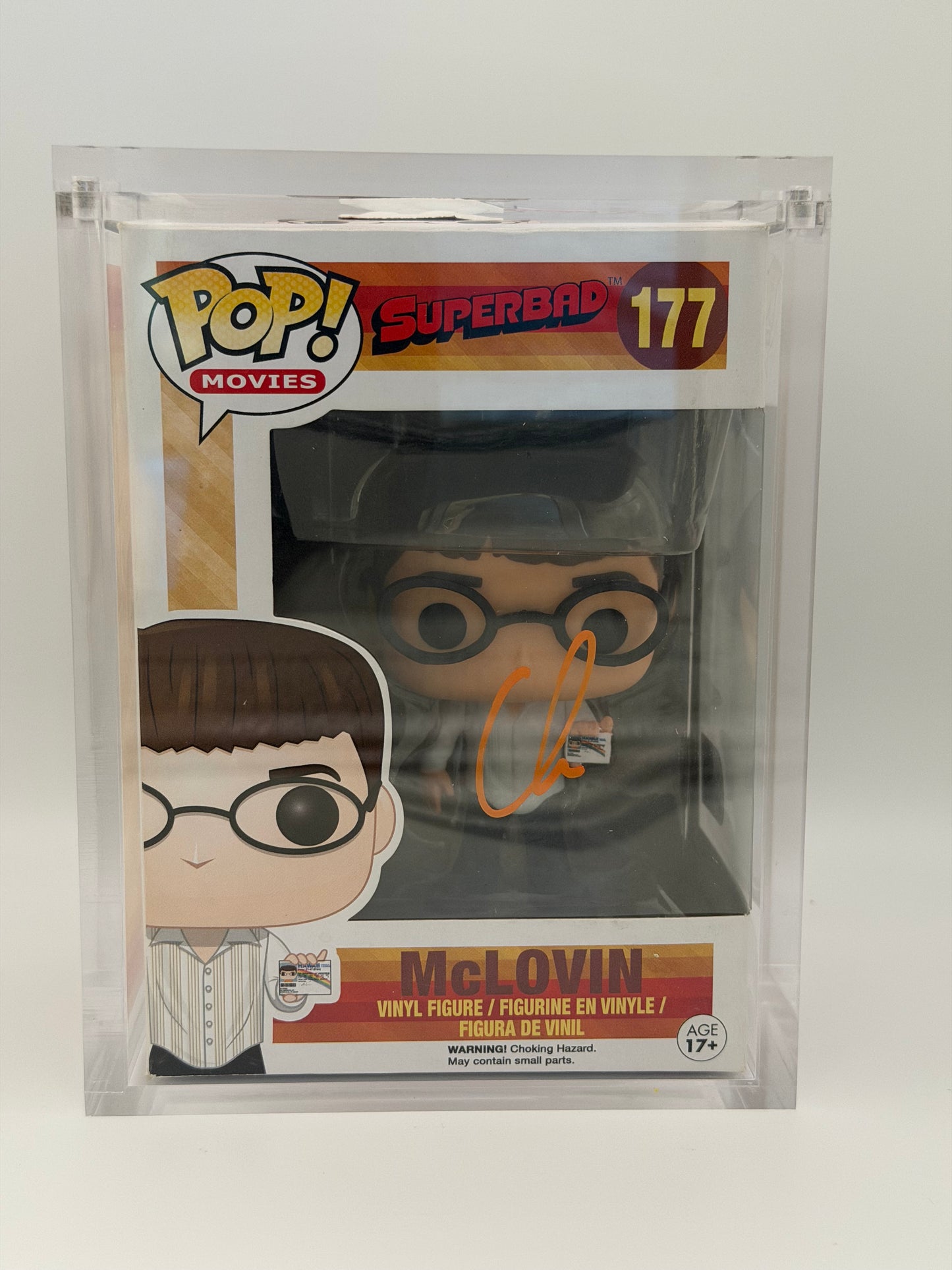 Funko Pop! Movies Superbad McLovin Signed Christopher Mintz-Plasse COA #177