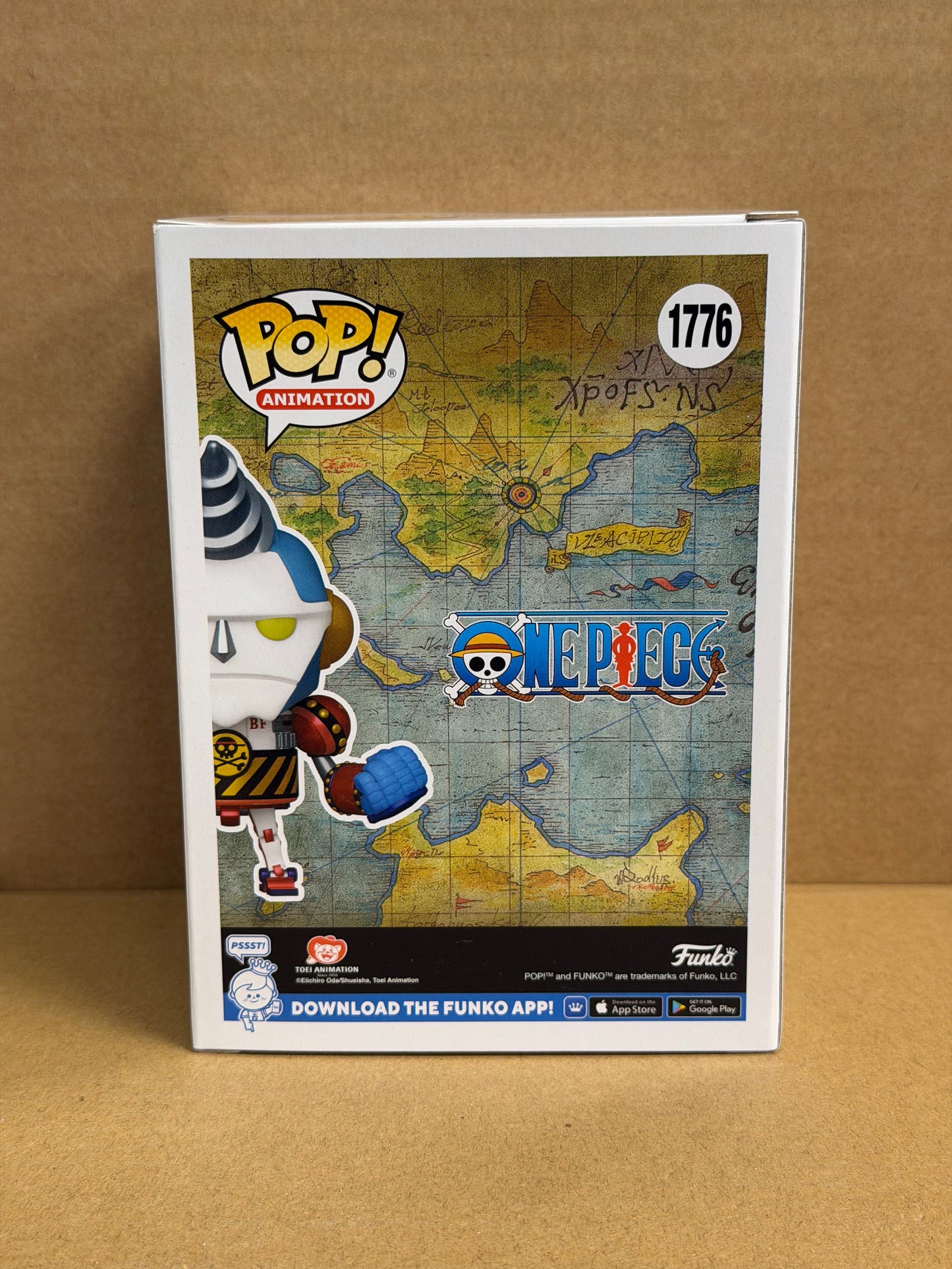 Funko Pop! Anime One Piece General Franky Glow Chase #1776 Free Protector