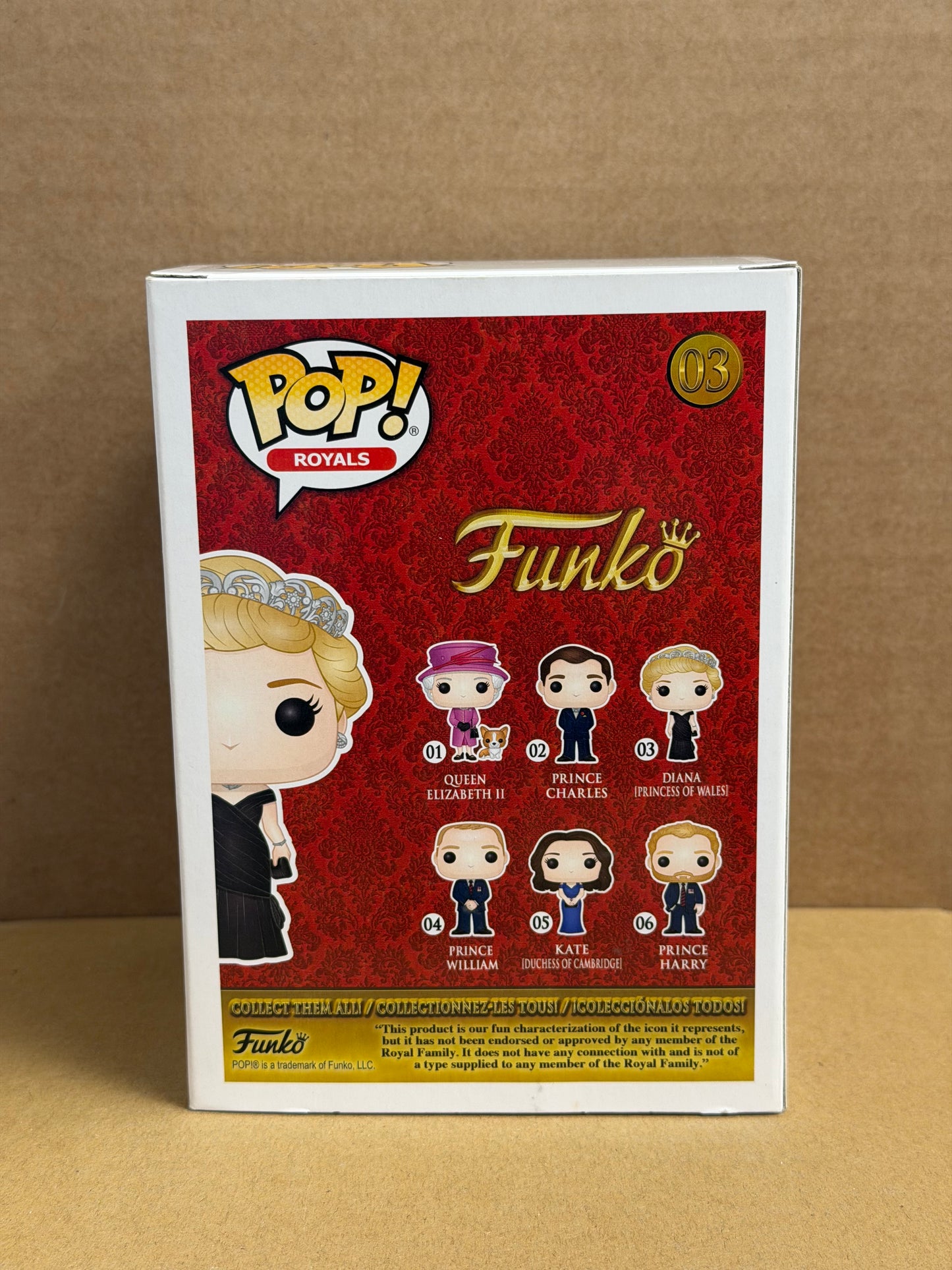 Funko Pop! Television The Crown Royals Princess Diana Signed Emma Corrin COA #03 WS