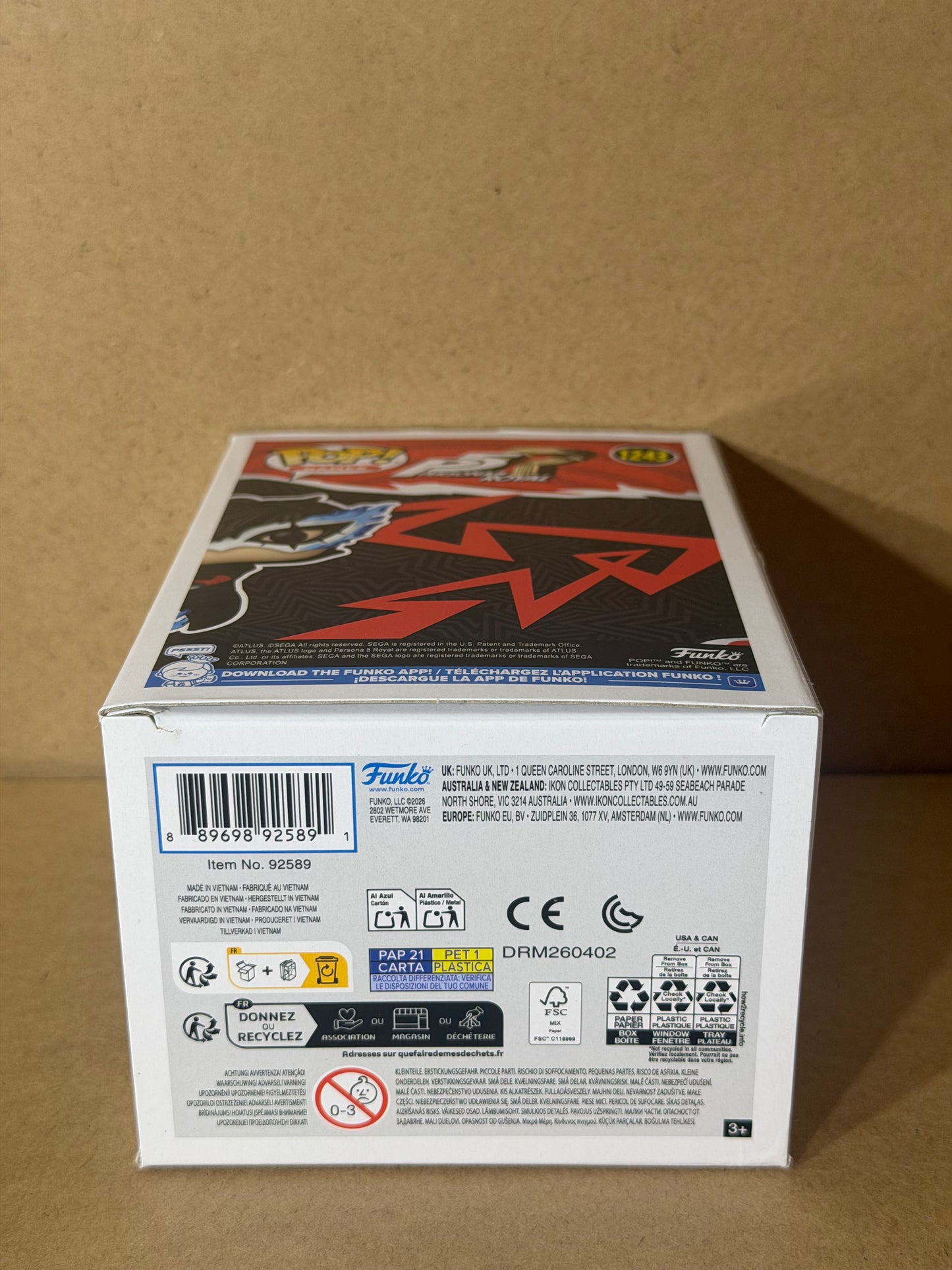 Funko Pop! Games Persona 5 Joker #1243 2026 SDCC Exclusive