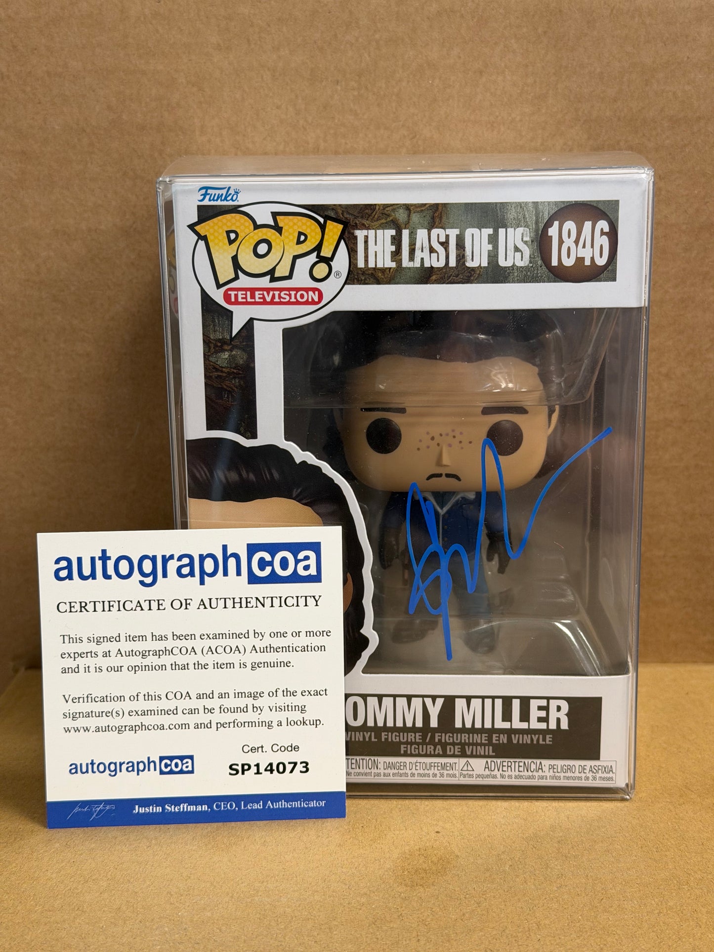 Funko Pop! Television The Last Of Us Tommy Miller Signed Gabriel Luna COA #1846