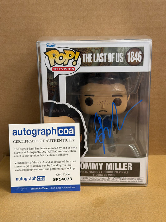 Funko Pop! Television The Last Of Us Tommy Miller Signed Gabriel Luna COA #1846