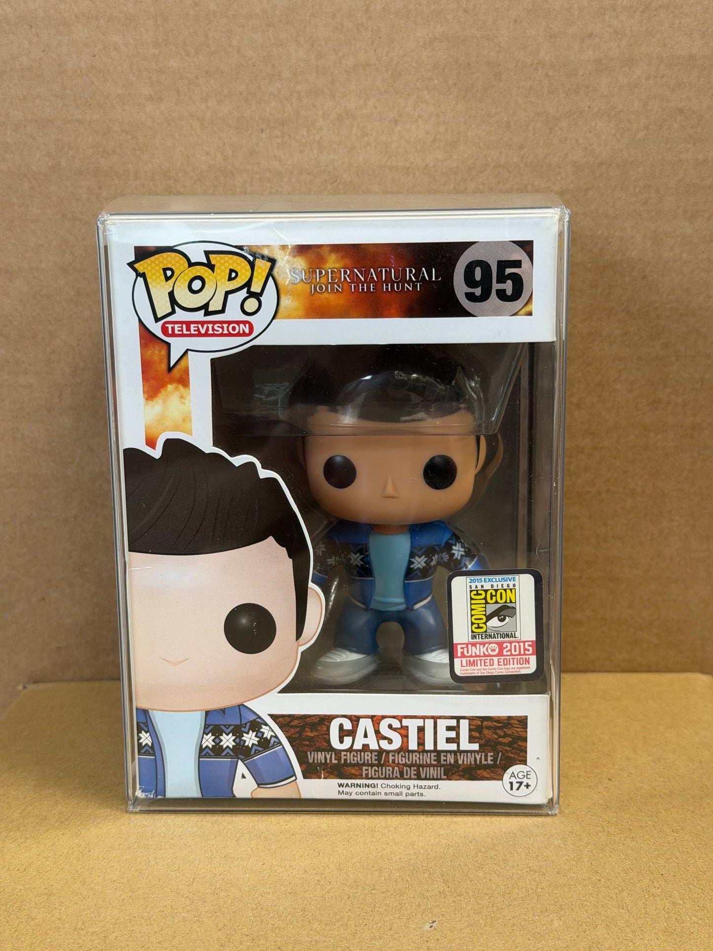 Funko Pop! Television Supernatural Castiel (French Mistake) #95 2015 SDCC Physical Sticker