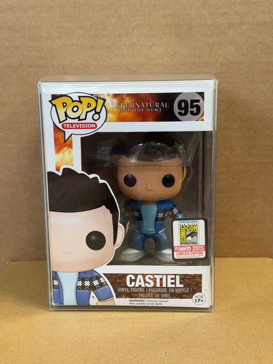 Funko Pop! Television Supernatural Castiel (French Mistake) #95 2015 SDCC Physical Sticker