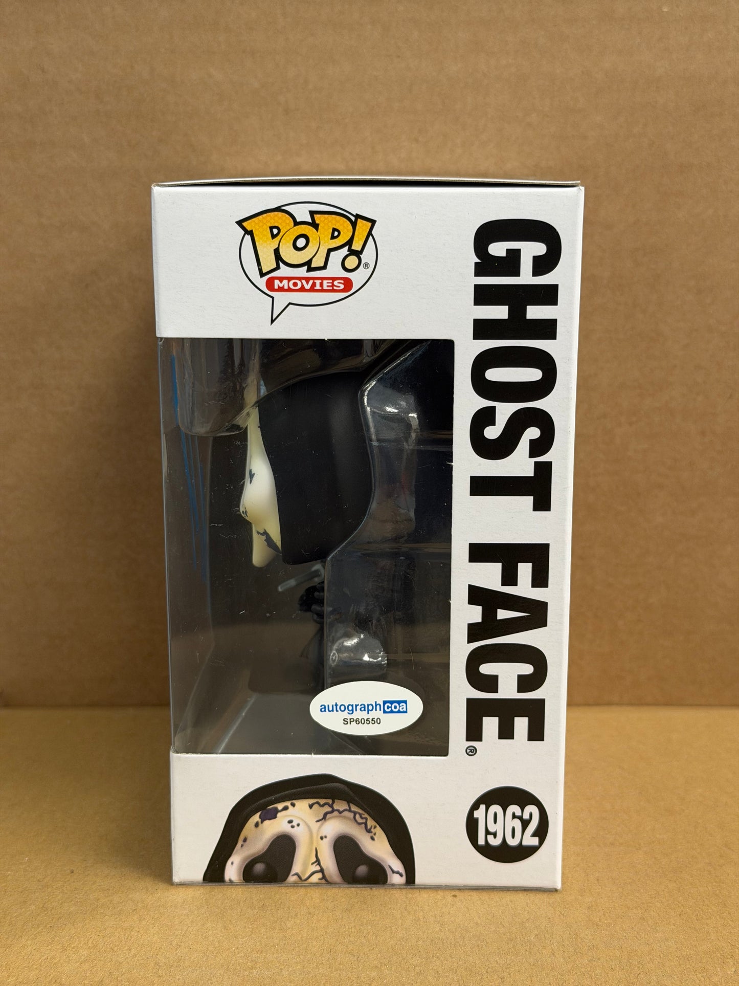 Funko Pop! Movies Ghost Face Signed Neve Campbell ‘Sidney Prescott’ COA #1962