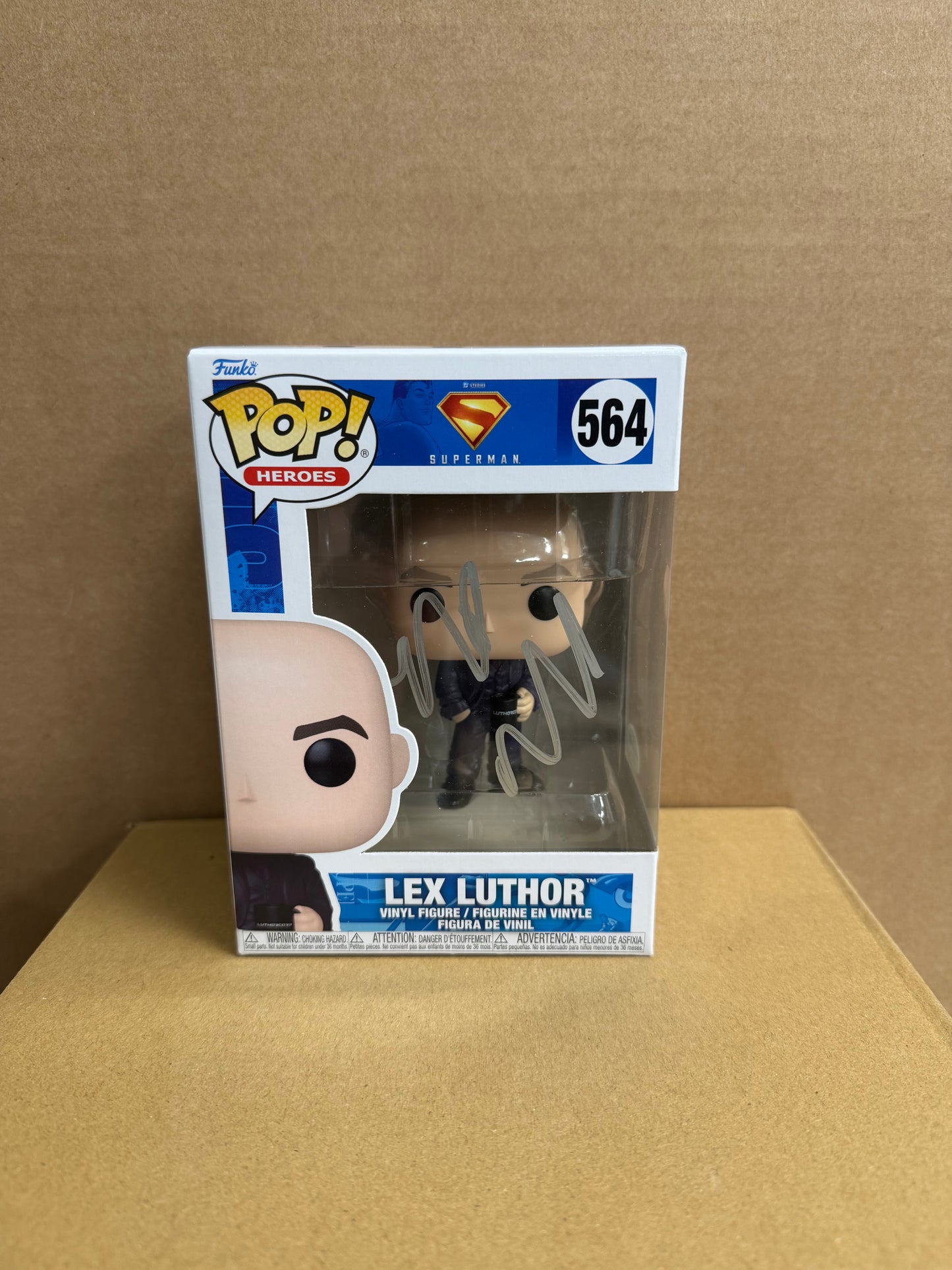 Funko Pop! DC! Lex Luthor Signed Nicholas Holt COA #564 WS