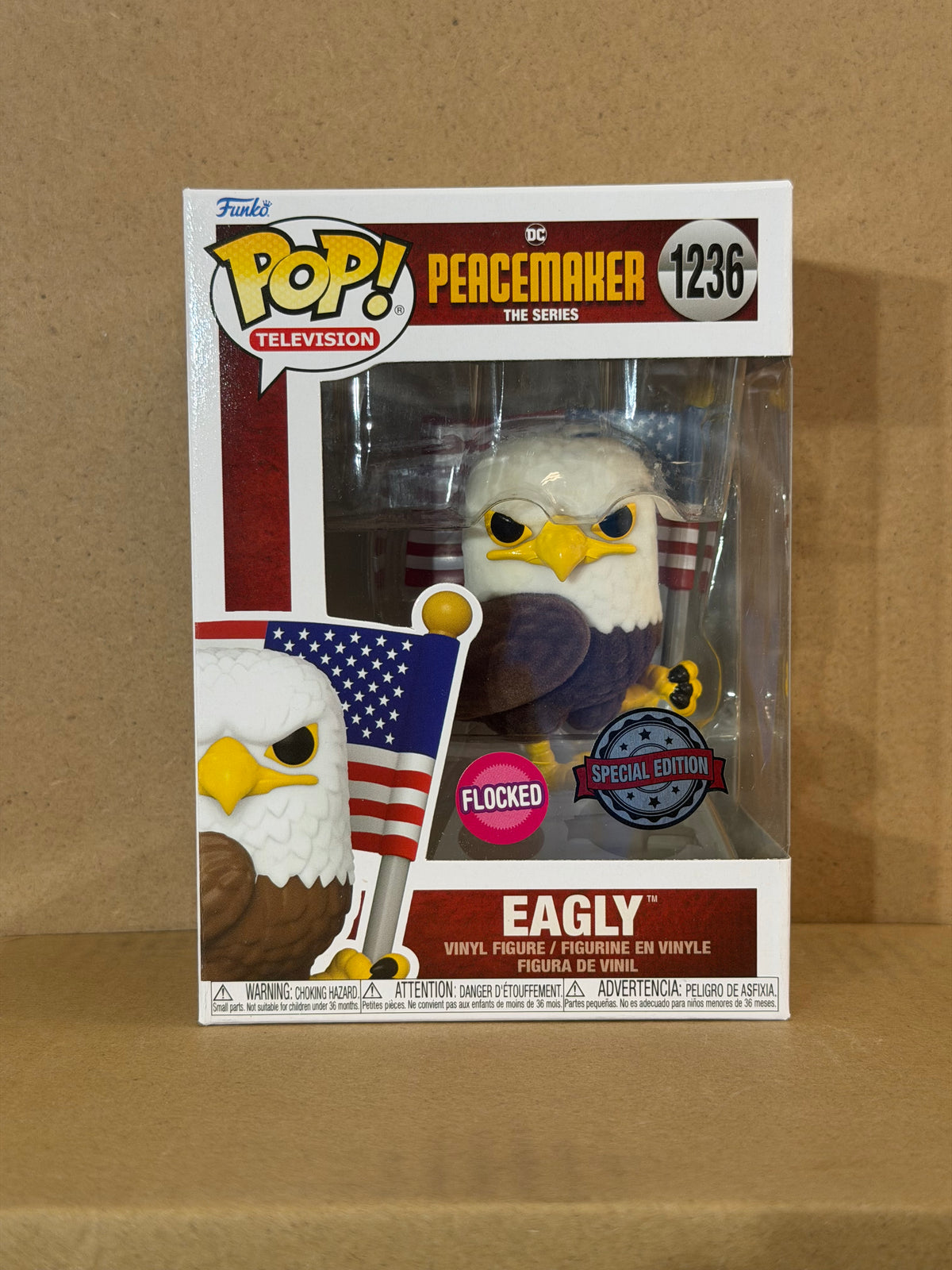 Funko Pop! Television Peacemaker Eagly #1236 Flocked Special Edition