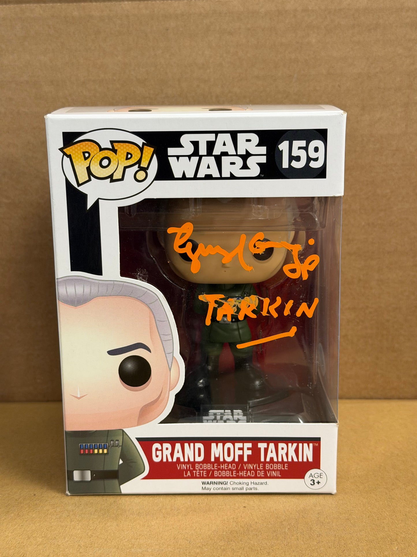 Funko Pop! Star Wars Grand Moff Tarkin Signed Guy Henry COA #159 ‘Tarkin’