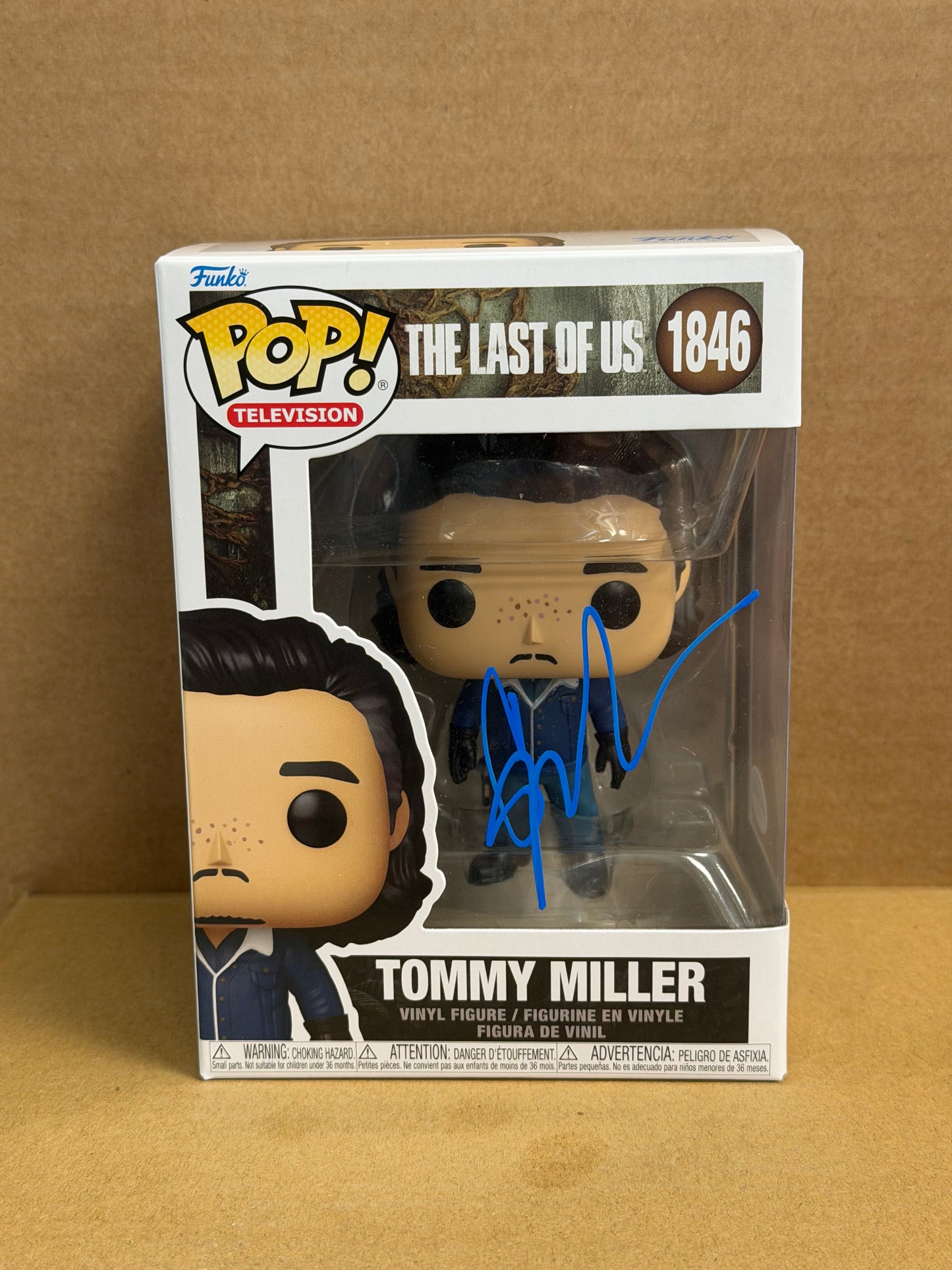 Funko Pop! Television The Last Of Us Tommy Miller Signed Gabriel Luna COA #1846