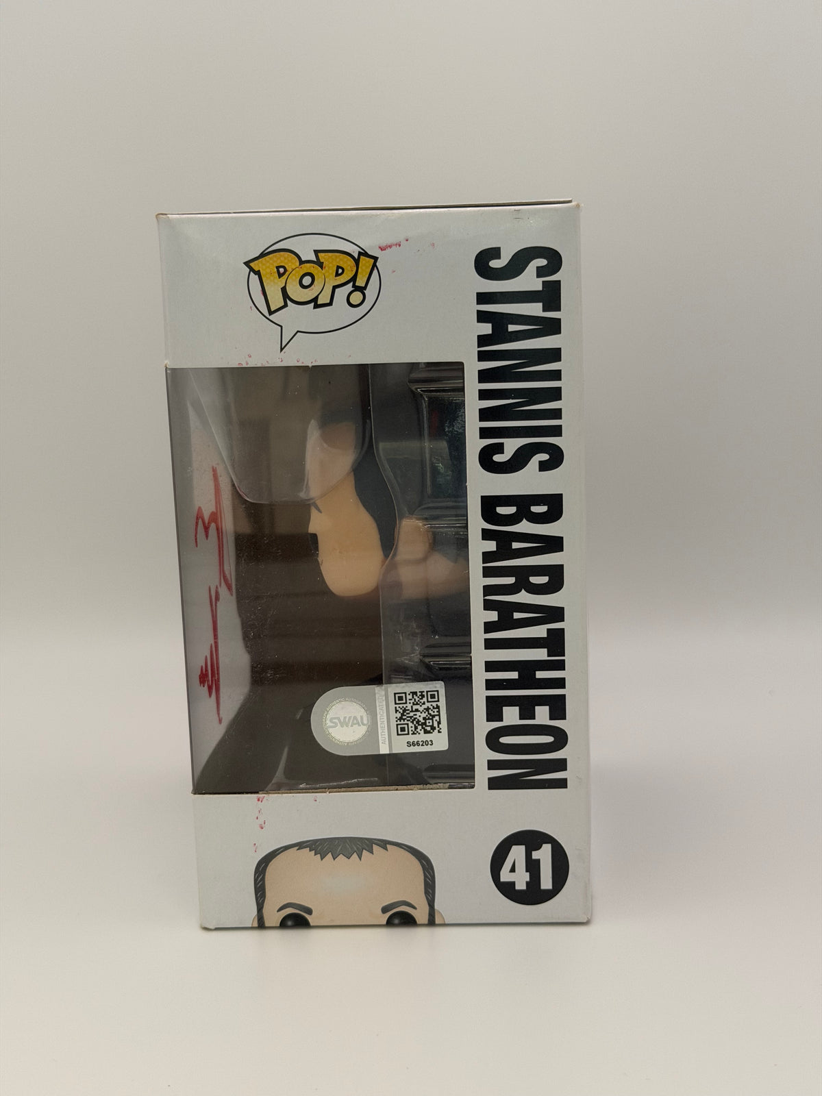 Funko Pop! Television Game Of Thrones Stannis Baratheon Signed Stephen Dillane SWAU #41