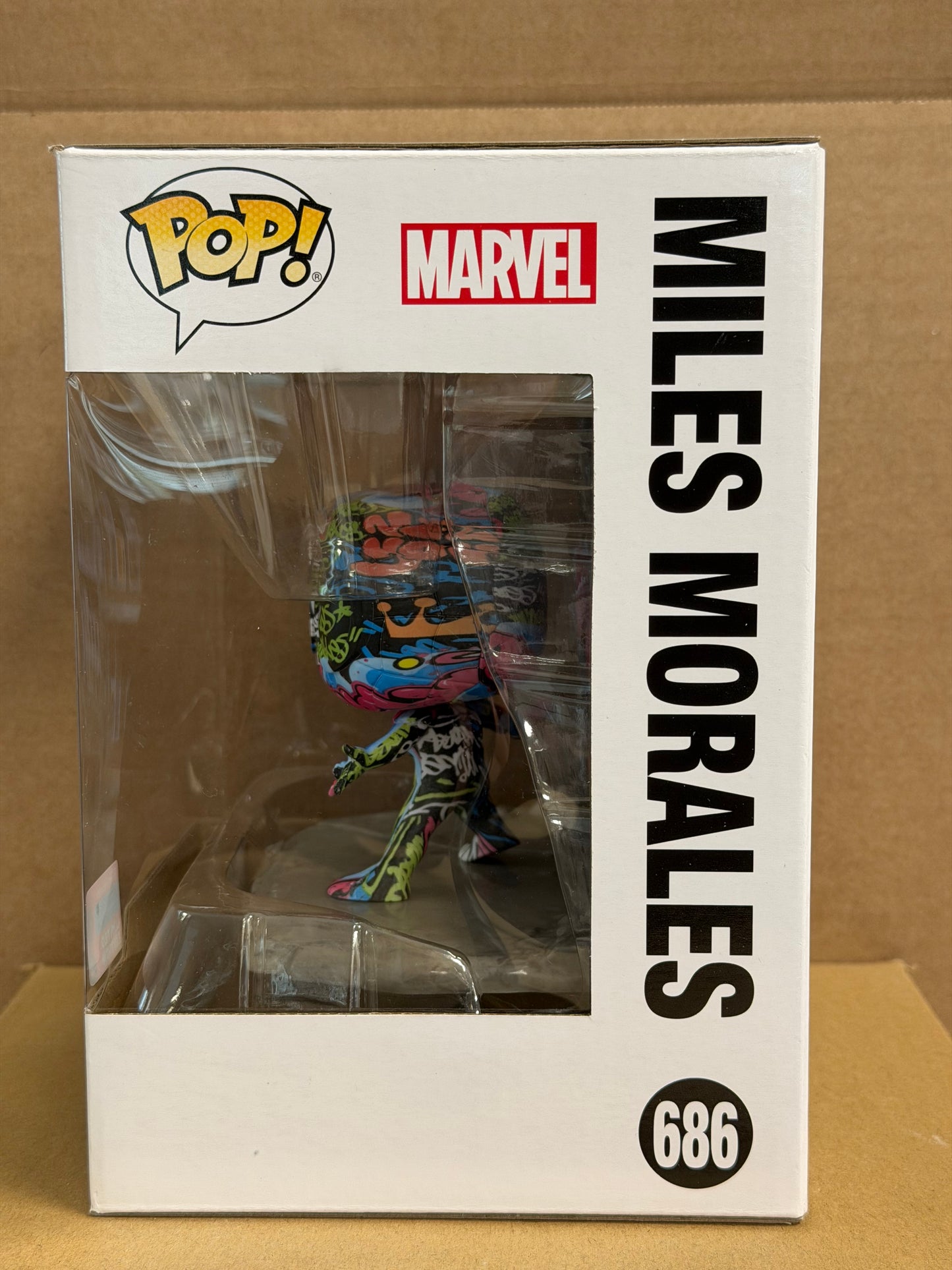 Funko Pop! Marvel Street Art Miles Morales #686 NYCC 2020 Limited Edition + Protector